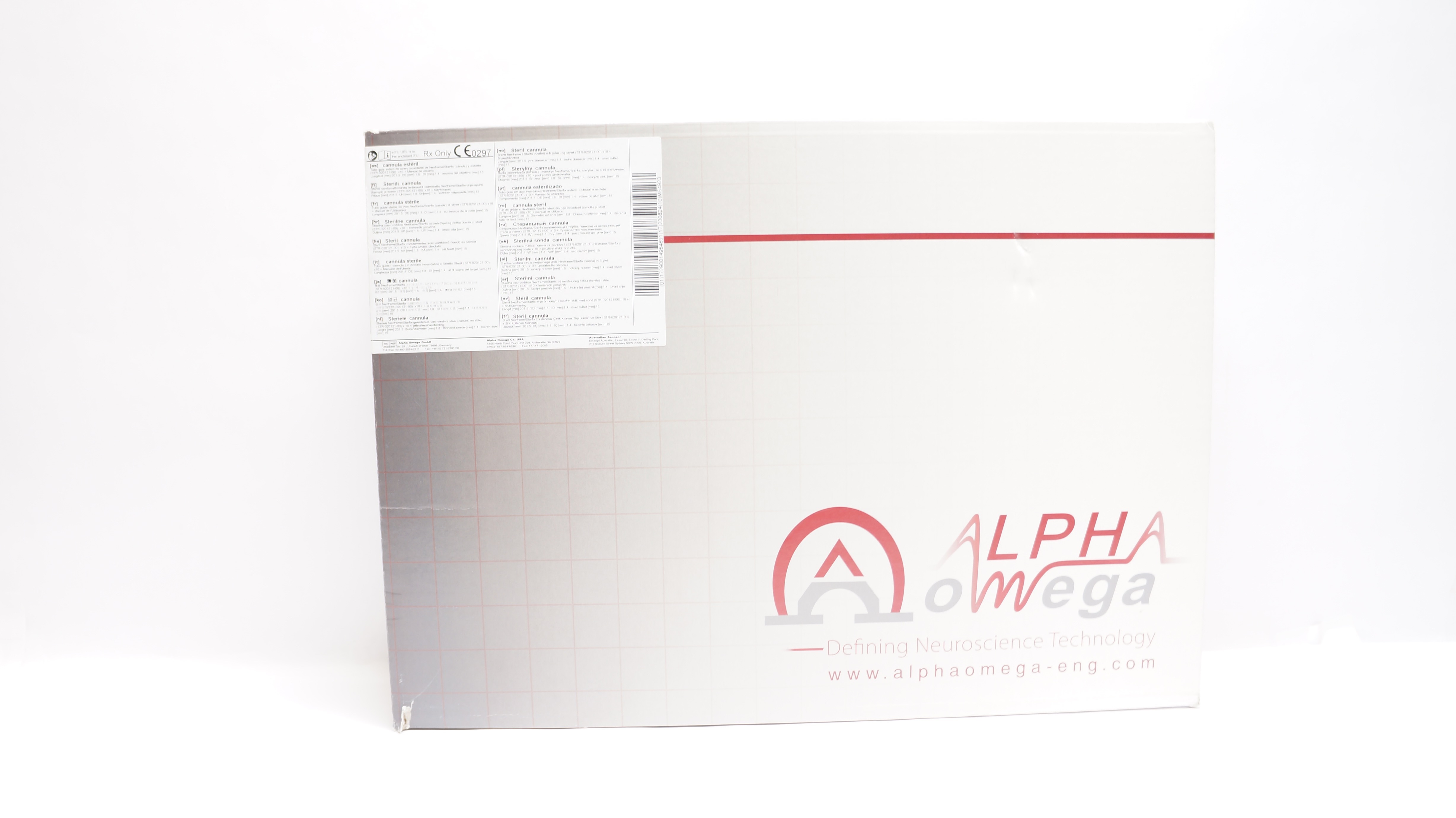 Alpha Omega STR-020121-10 Sterile Nexframe/Starfix Cannula 201.5 x 1.8mm (x) - Box of 8