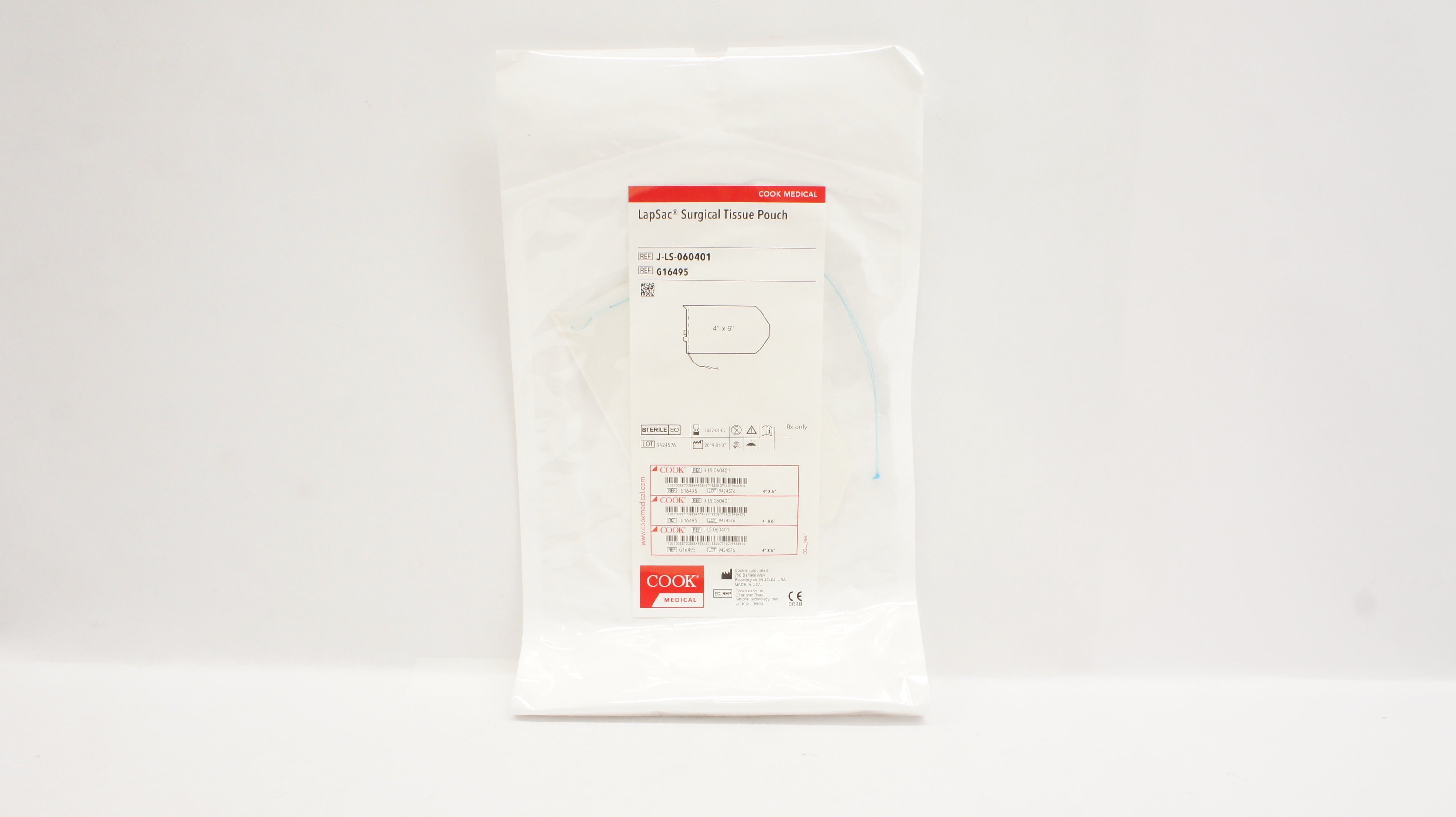Cook Medical G16495 LapSac Surgical Tissue Pouch 4inch x 6inch (x)