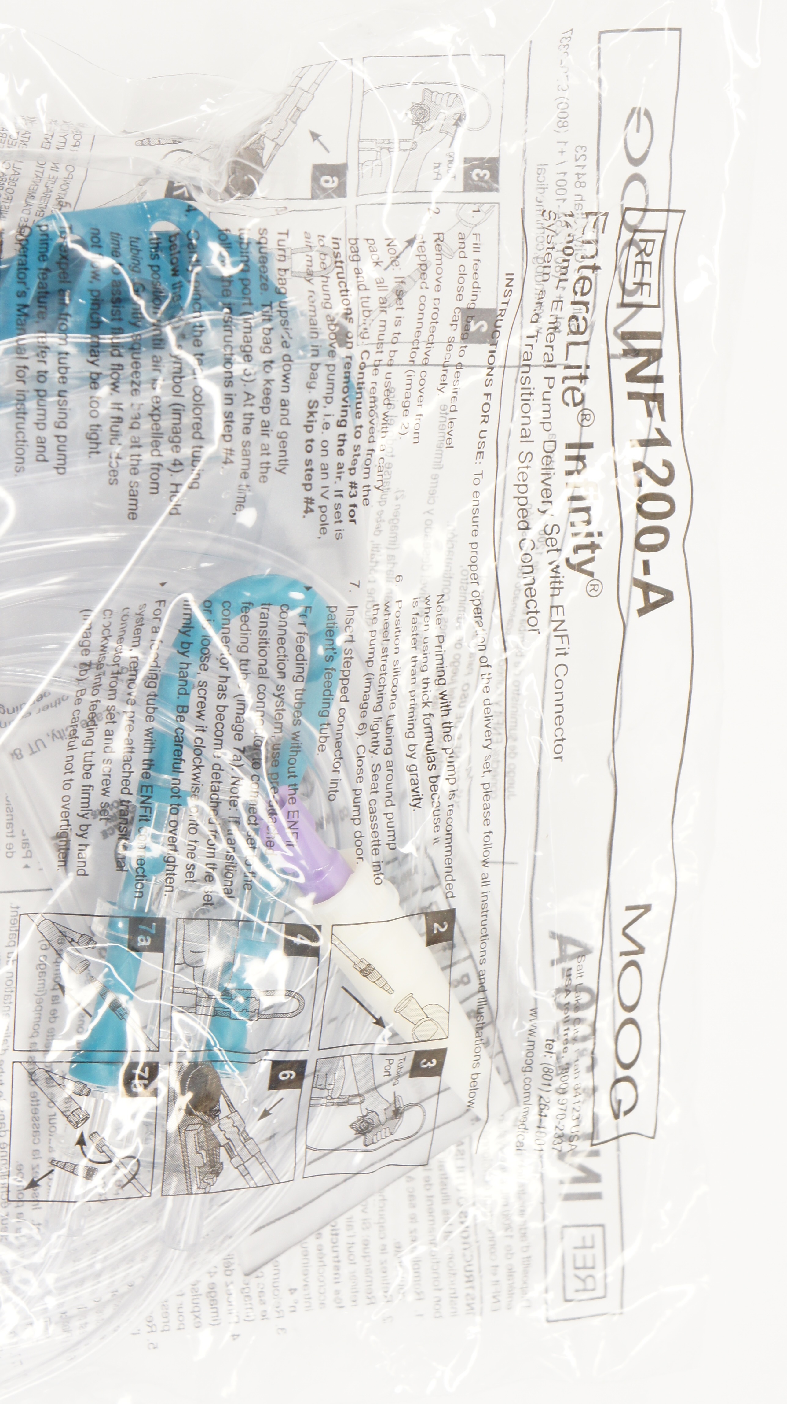 MOOG INF1200-A EnteraLite Infinity 1200ml Enteral Pump Delivery Set (x)