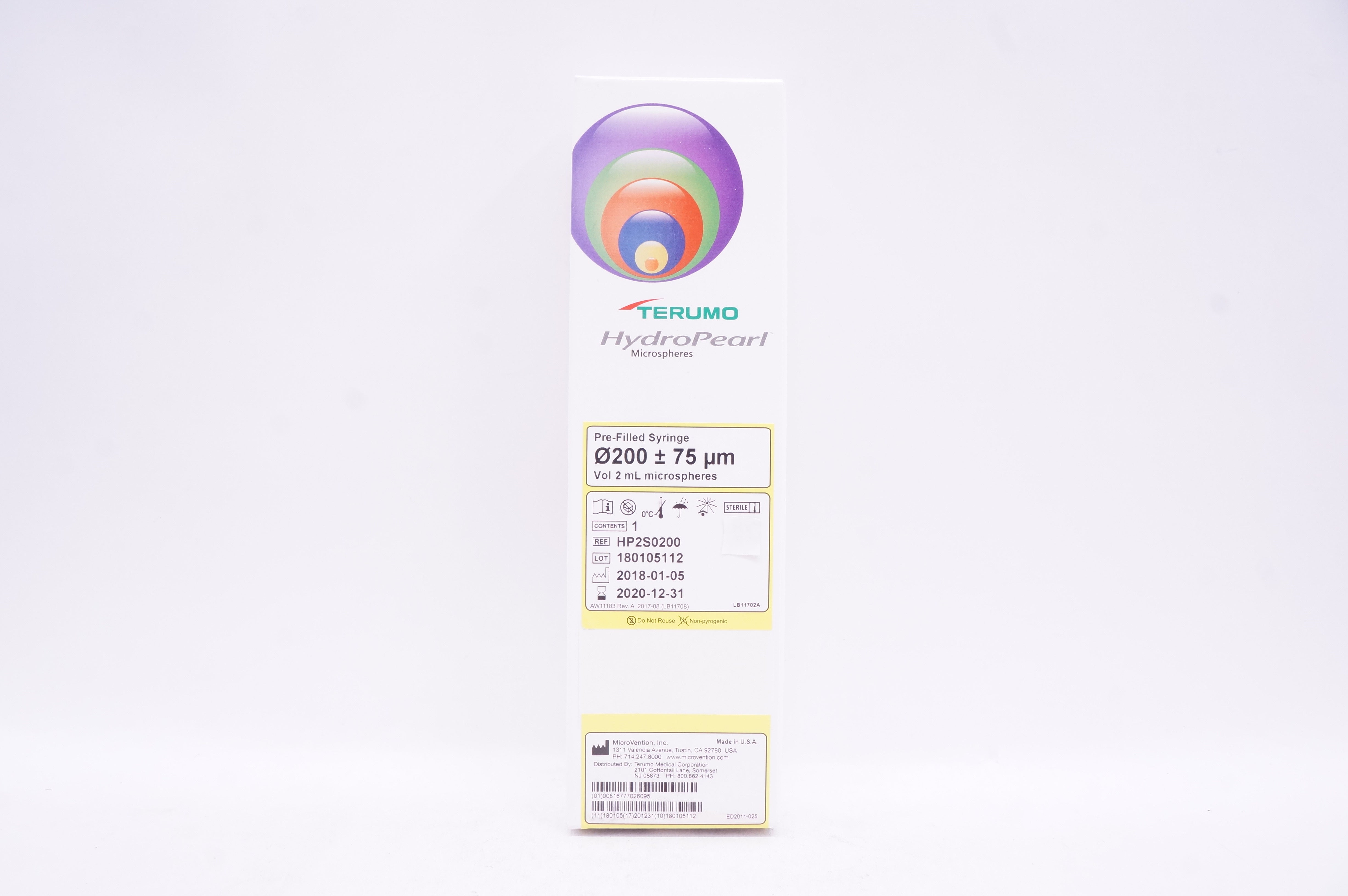 Terumo HP2S0200 HydroPearl, Pre-Filled Syringe Ø200 ± 75µm (x)
