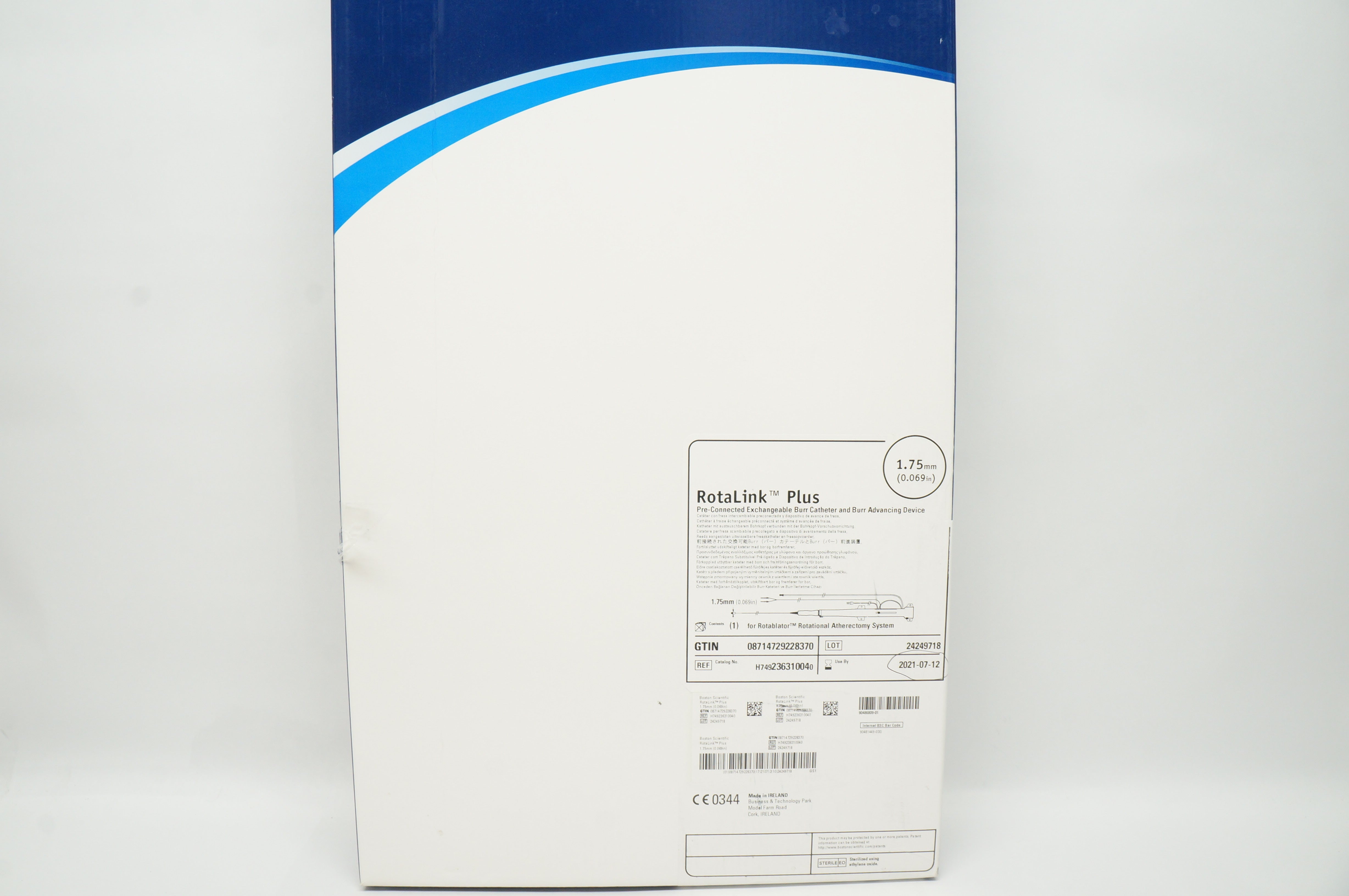 Boston Scientific 23631004 RotaLink Plus Pre-Connected Burr Cath 0.069in(x)