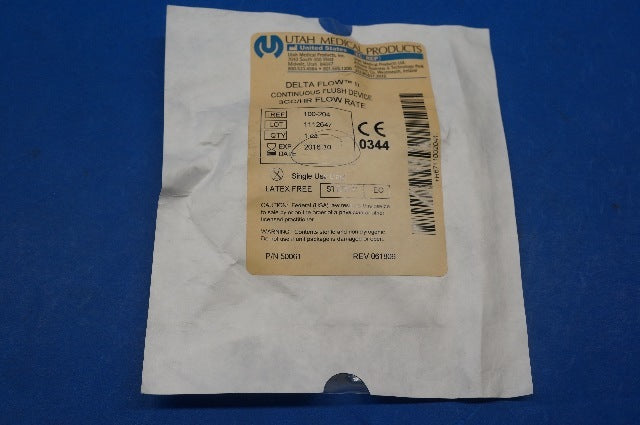 Utah Medical 100-204 DELTA FLOW II Continuous Flush Device 3cc/HR Flow Rate (x)