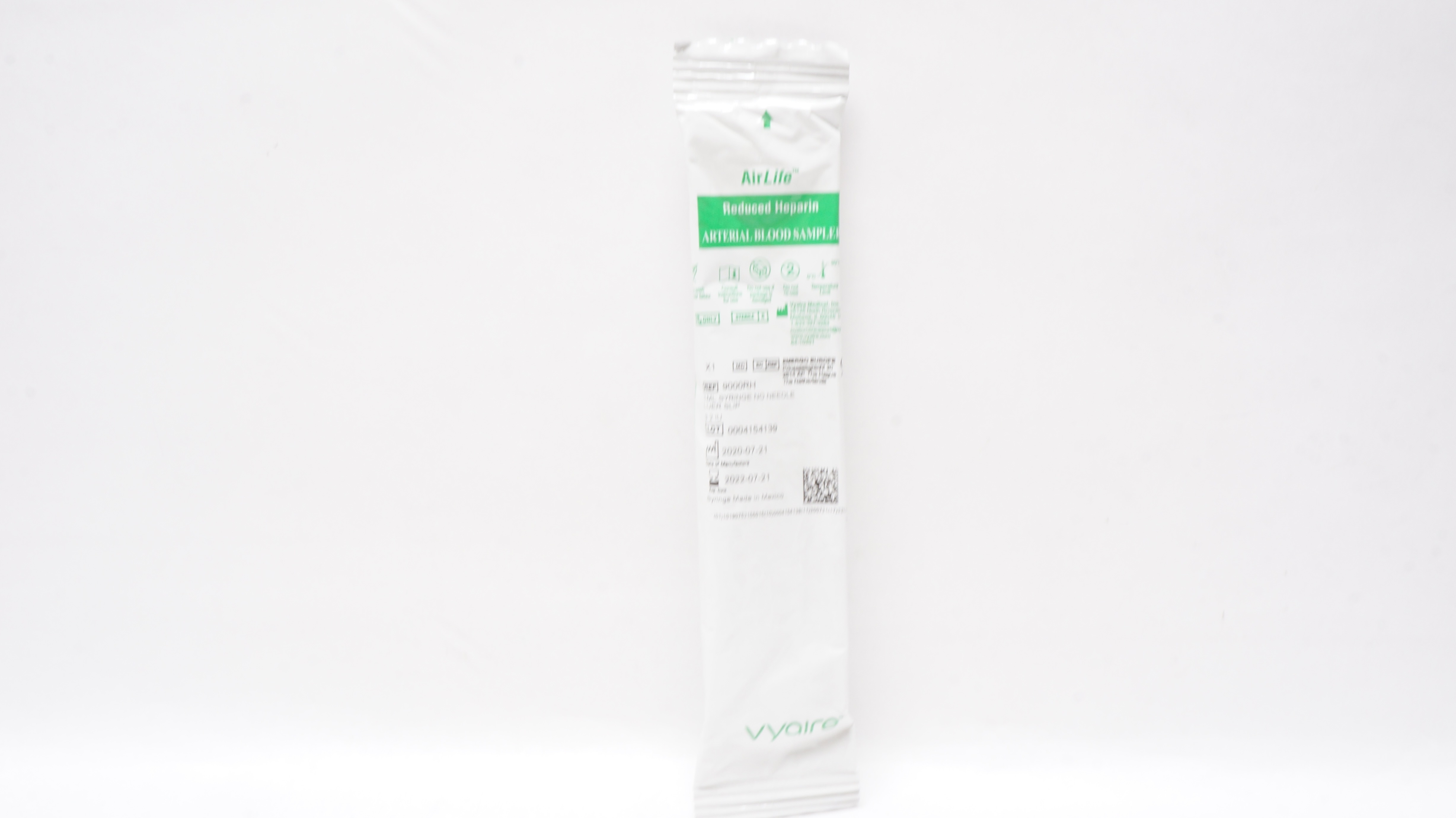 Vyaire 9000RH Airlife Reduced Heparin Arterial Blood Sampler (x)