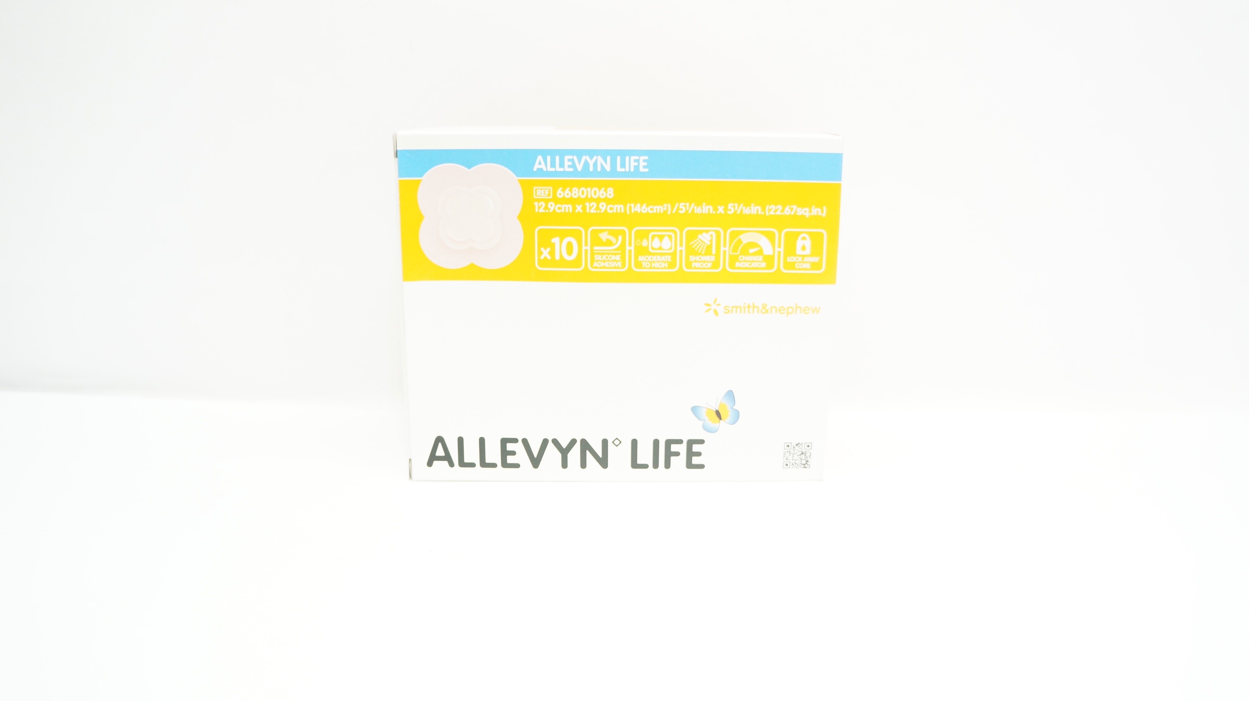 Smith&Nephew 66801068 ALLEVYN LIFE 5-1/16inch x 5-1/16inch - Box of 10