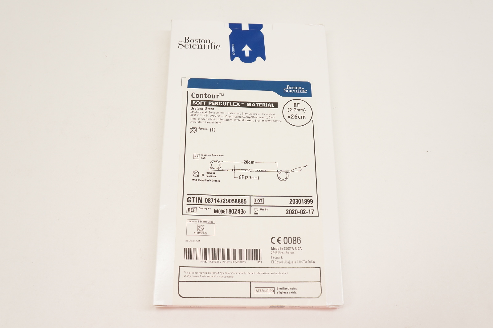 Boston Scientific 180243 Contour Soft Percuflex Material 8F x 26cm (x)