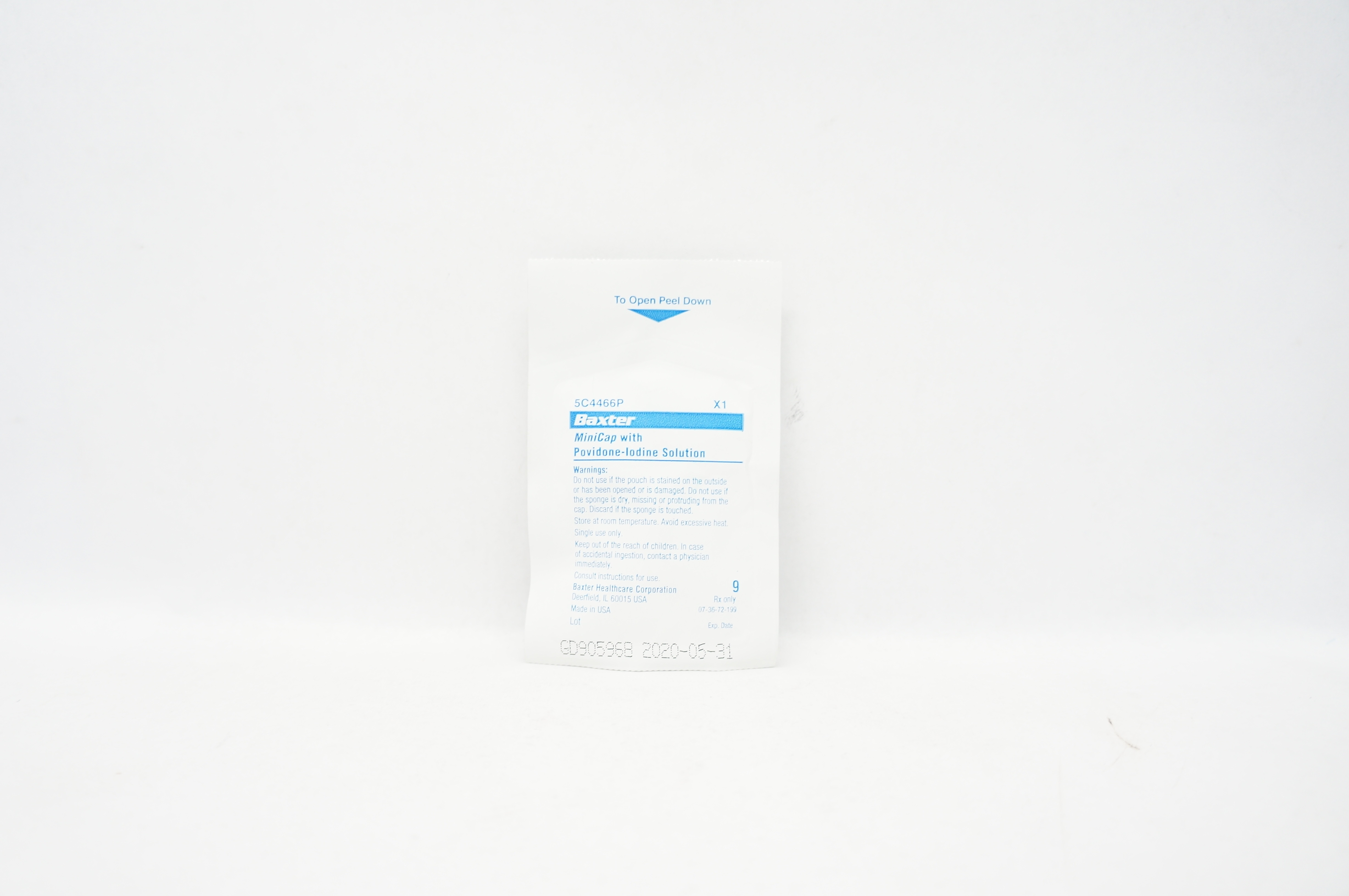 Baxter 5C4466P MiniCap with Povidone-Iodine Solution (x)