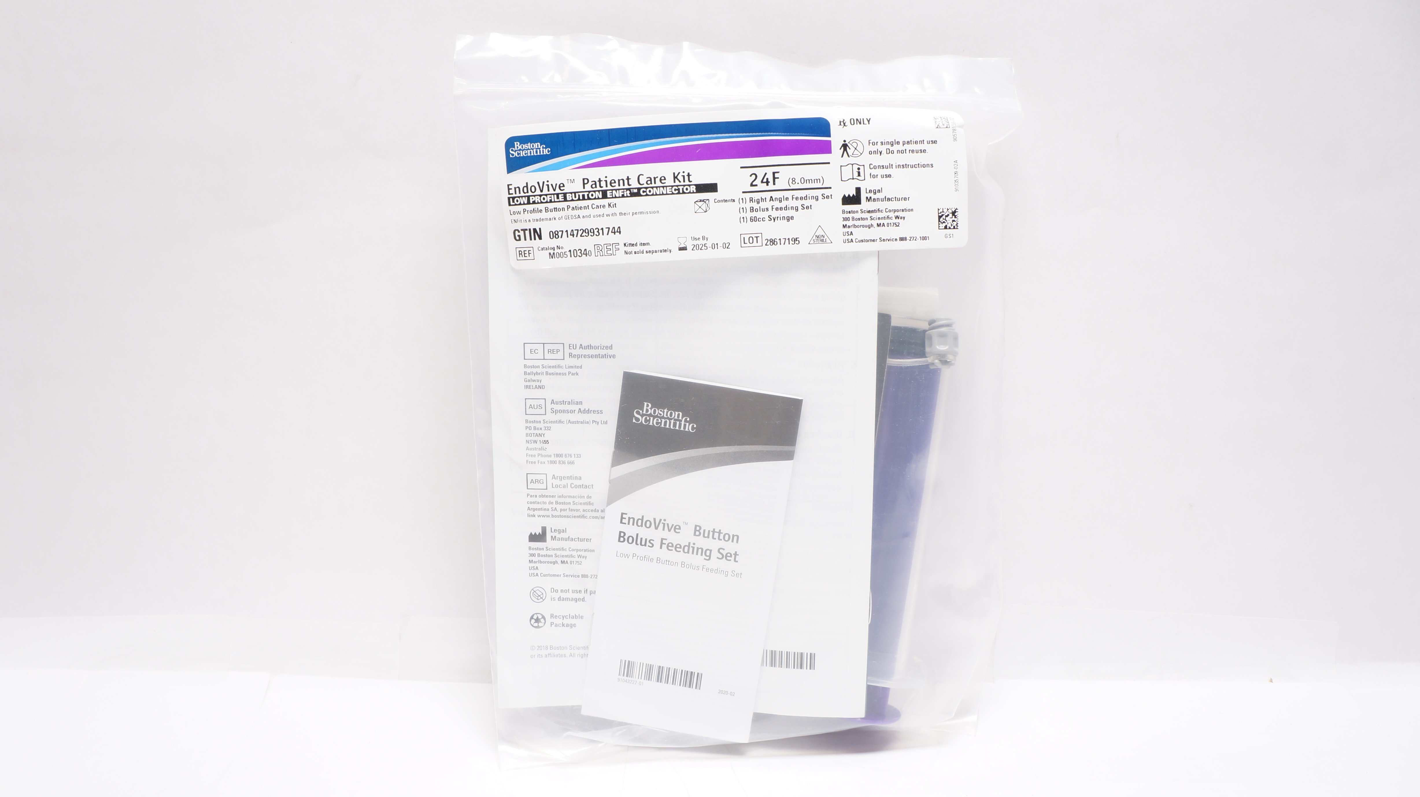 Boston Scientific M00510340 EndoVive Patient Care Kit 24F