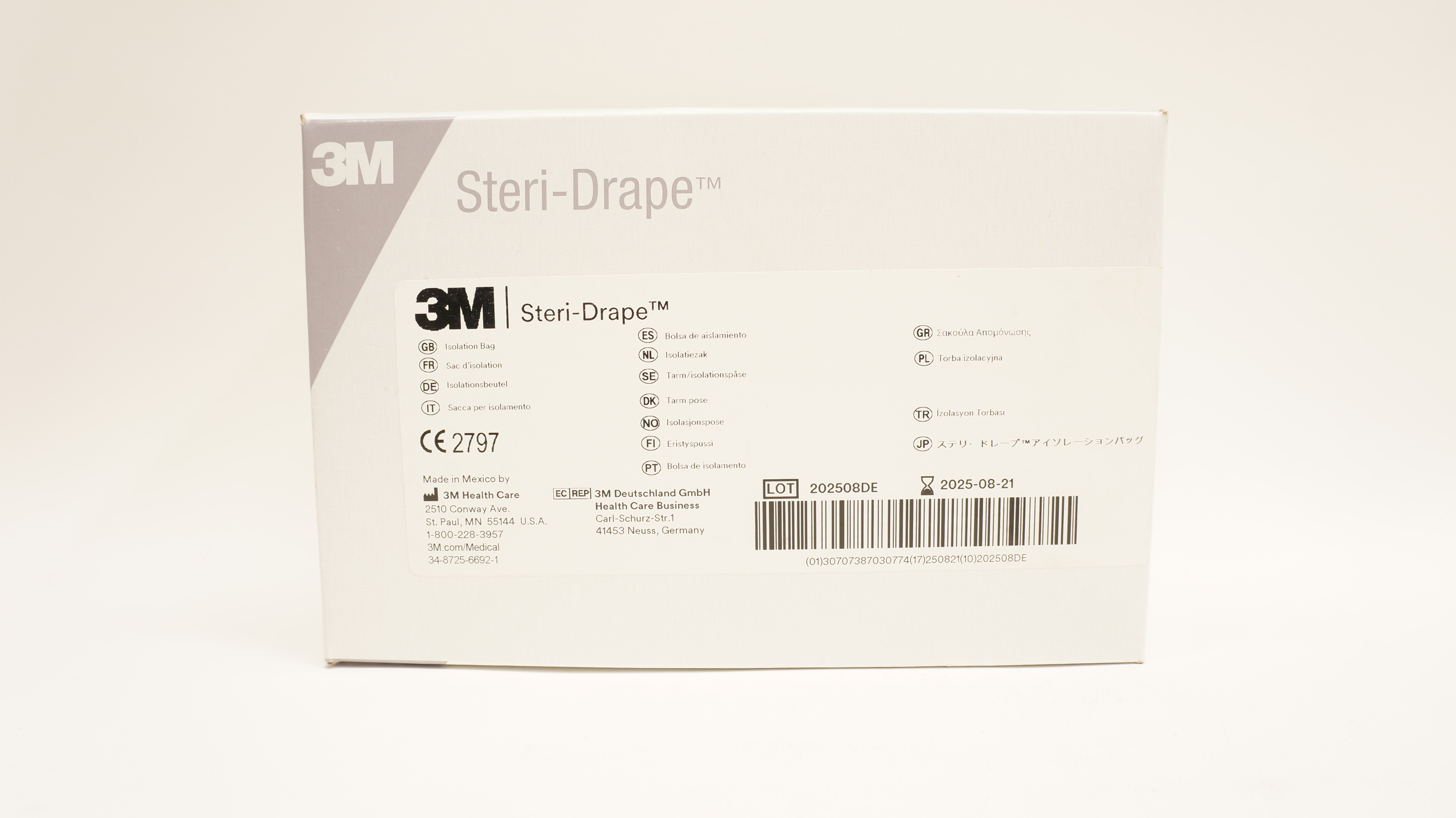 3M 1003 Steri-Drape Isolation Bag 20inch x 20inch - Box of 10