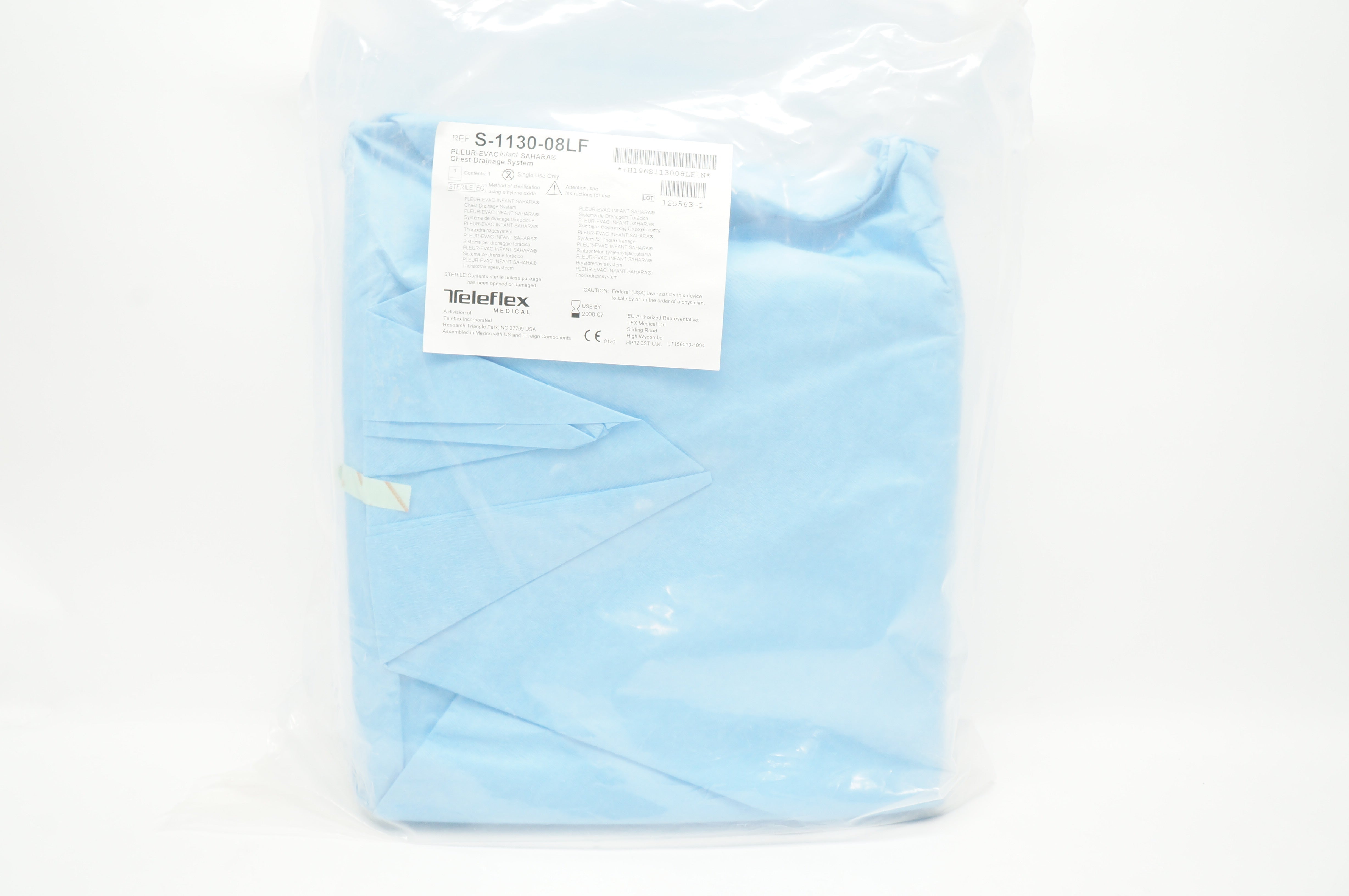 Teleflex S-1130-08LF PLEUR-EVAC Infant SAHARA Chest Drainage System (x)