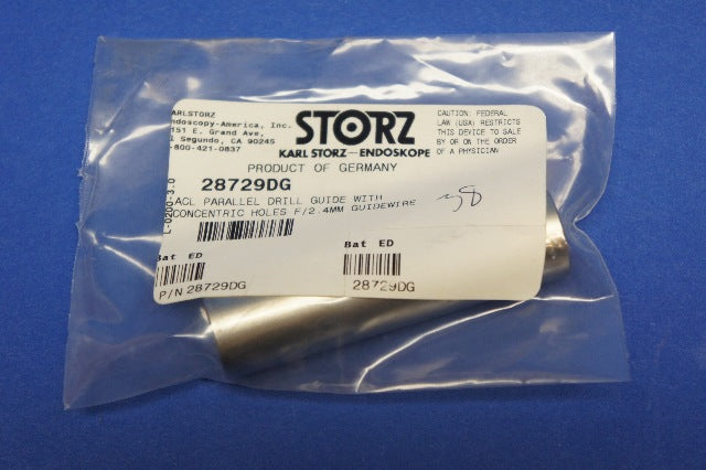 Karl Storz 28729DG Parallel Drill Guide With Concentric Holes F/2.4mm Guidewire
