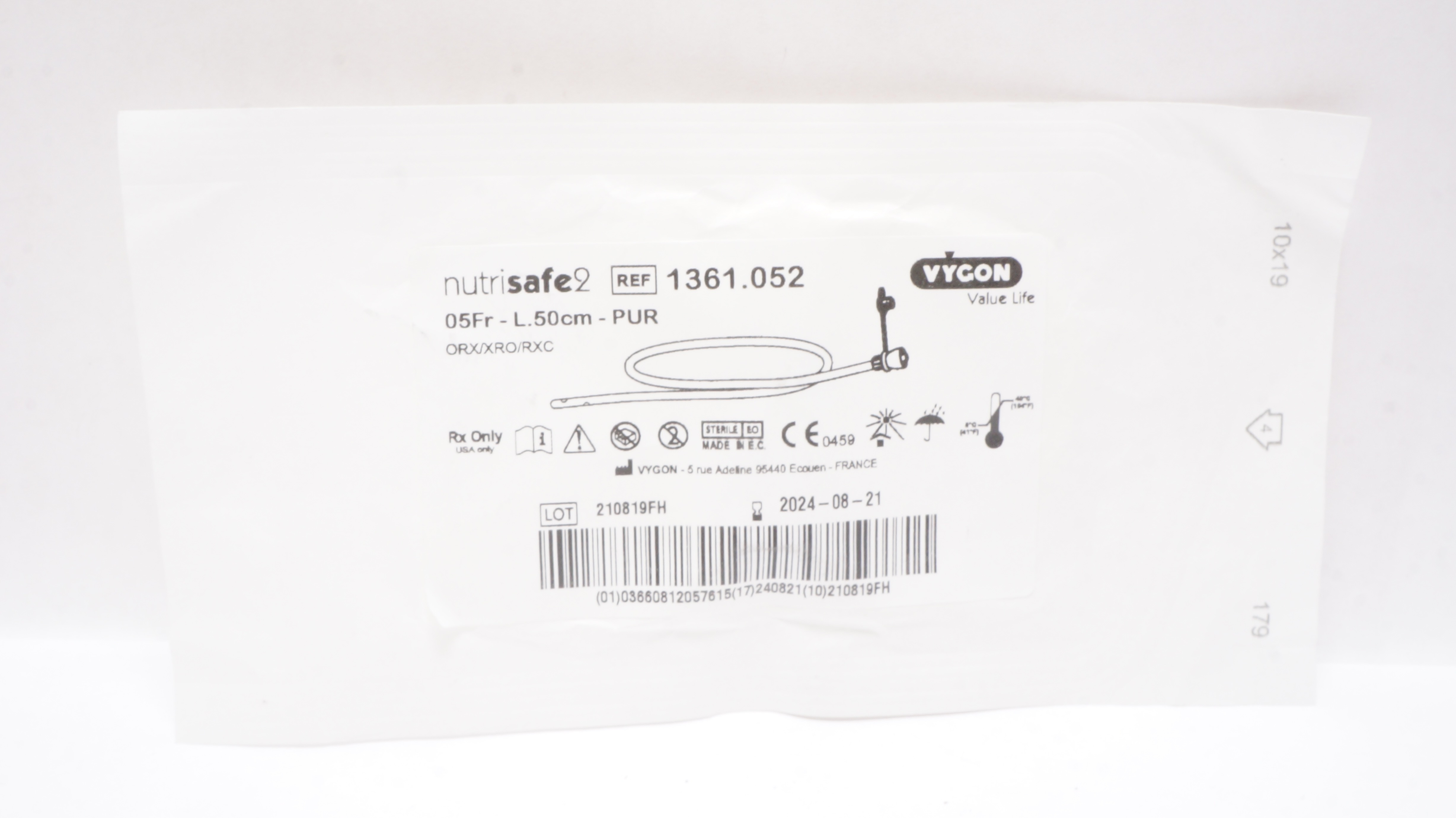 Vygon 1361.052 Nutrisafe2 05Fr - L.50cm - PUR