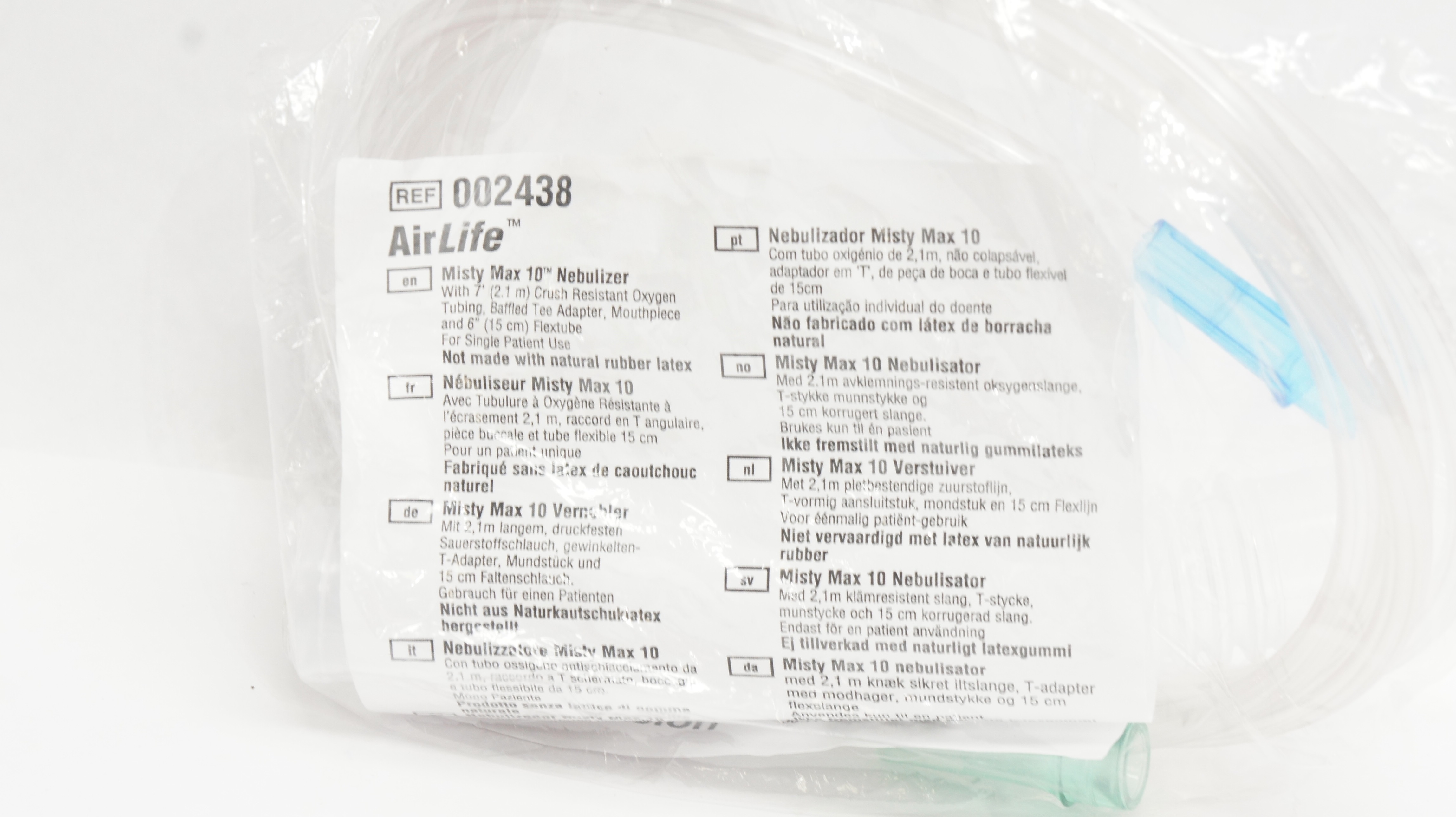 CareFusion 002438 AirLife Misty Max 10 Nebulizer w/7ft. Tubing