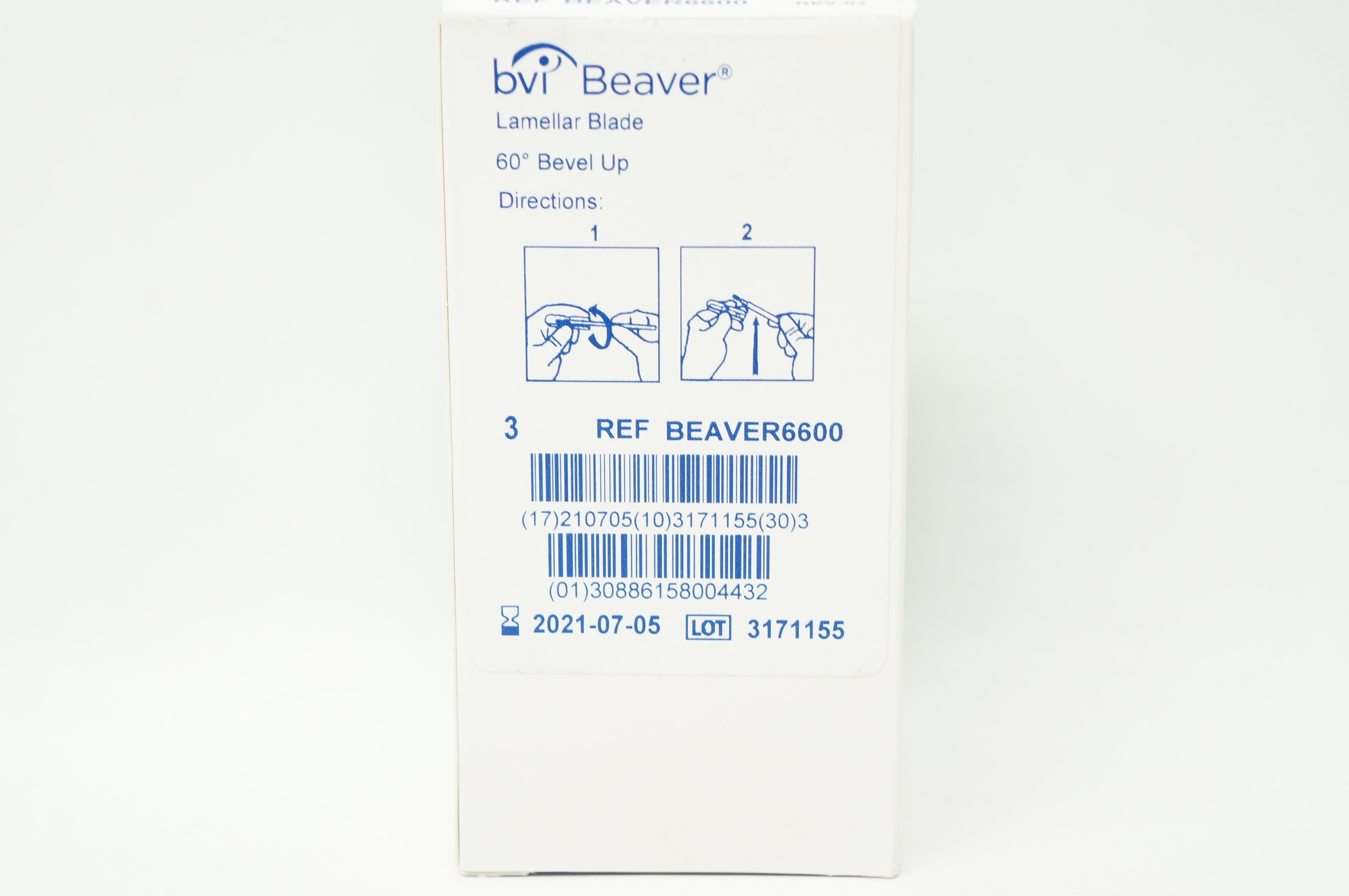 BVI Beaver BEAVER6600 Lamellar Blade 60 degree Bevel Up - Box of 3 (x)