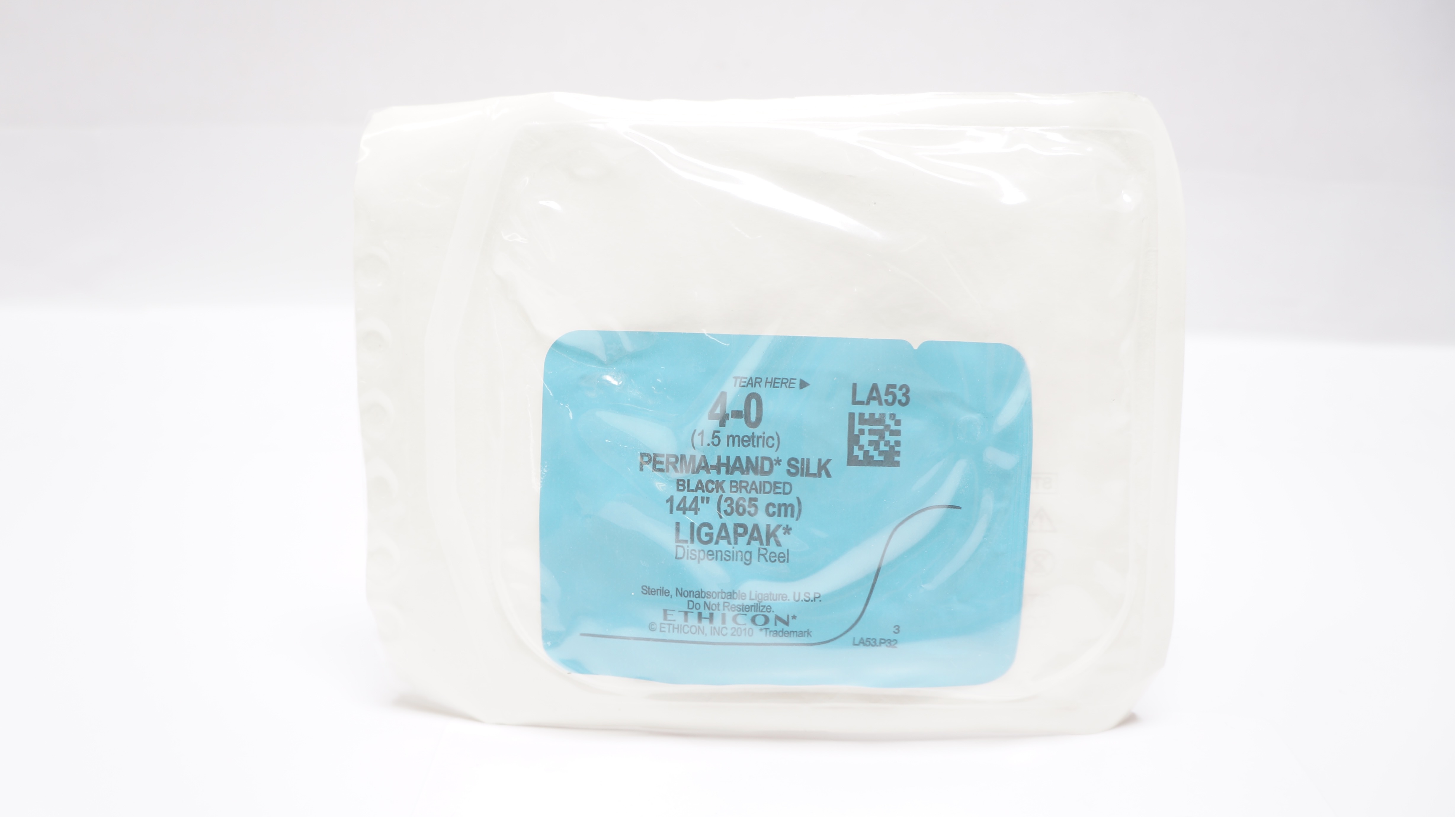 Ethicon LA53 4-0 PERMA-HAND SILK, LIGAPAK Dispensing Reel, 144inch (x)