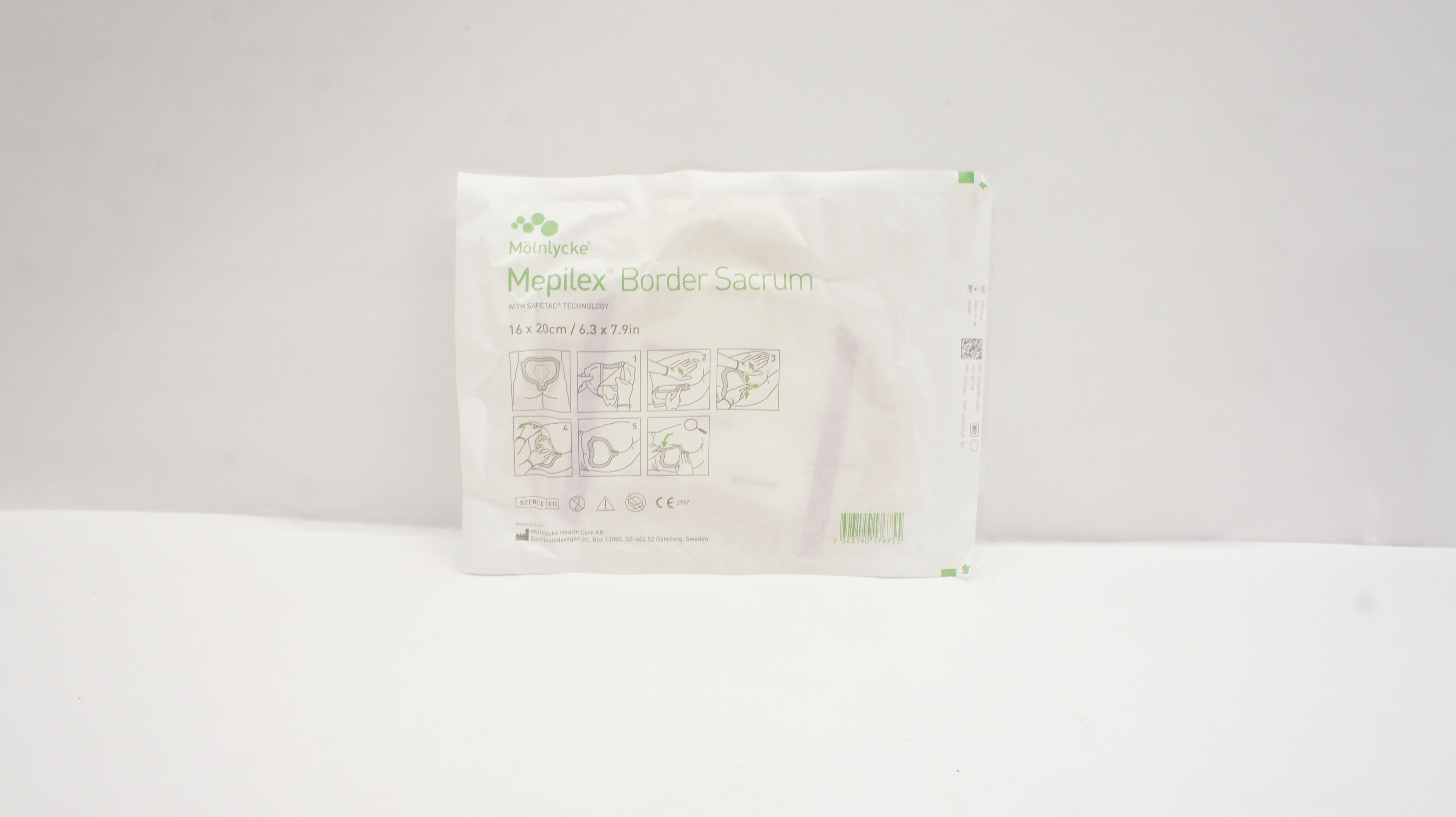 Molnlycke Health Care 282055 Mepilex Border Sacrum 6.3 x 7.9inch