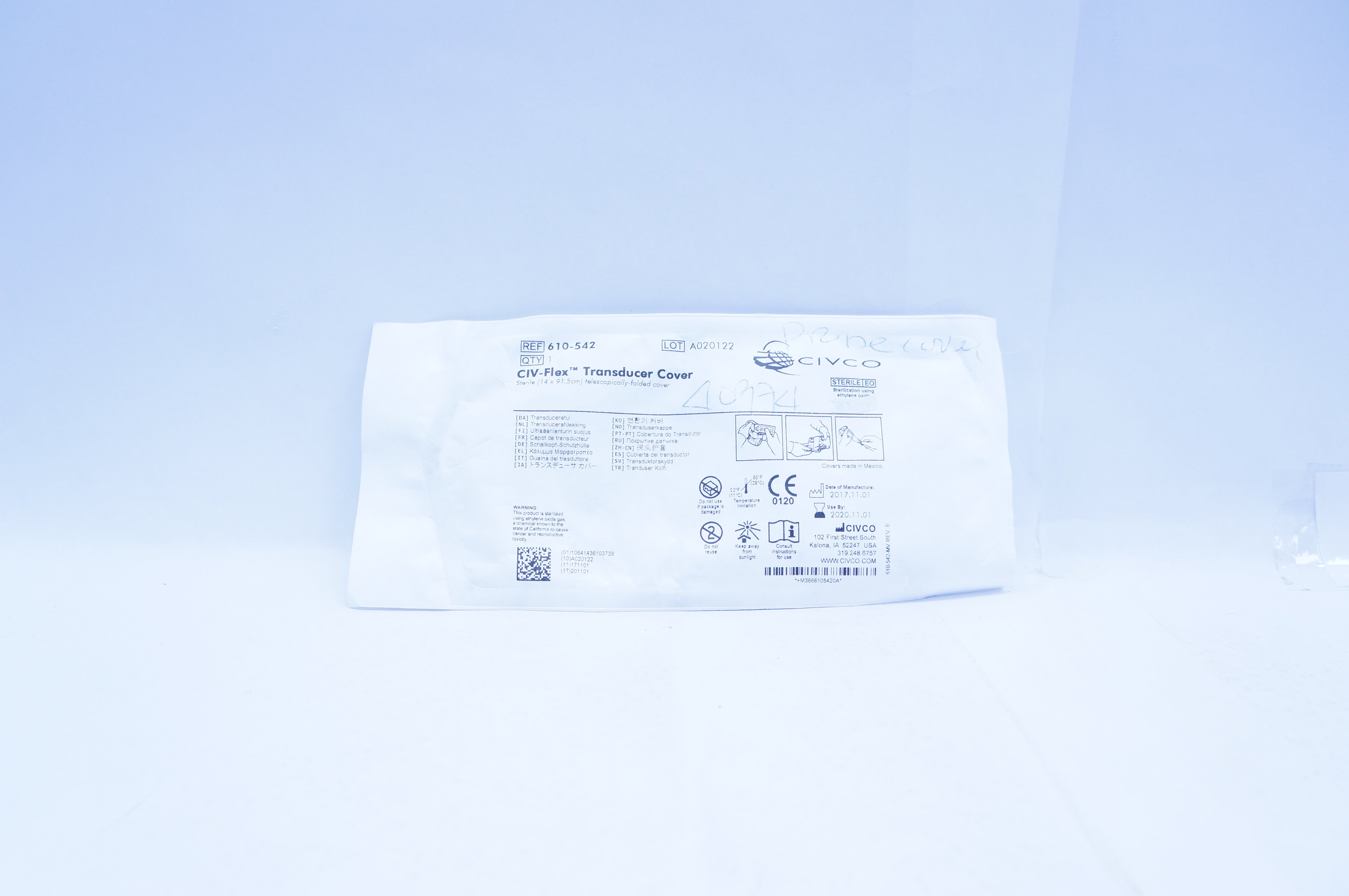 CIVCO 610-542 CIV-Flex Transducer Cover (x)