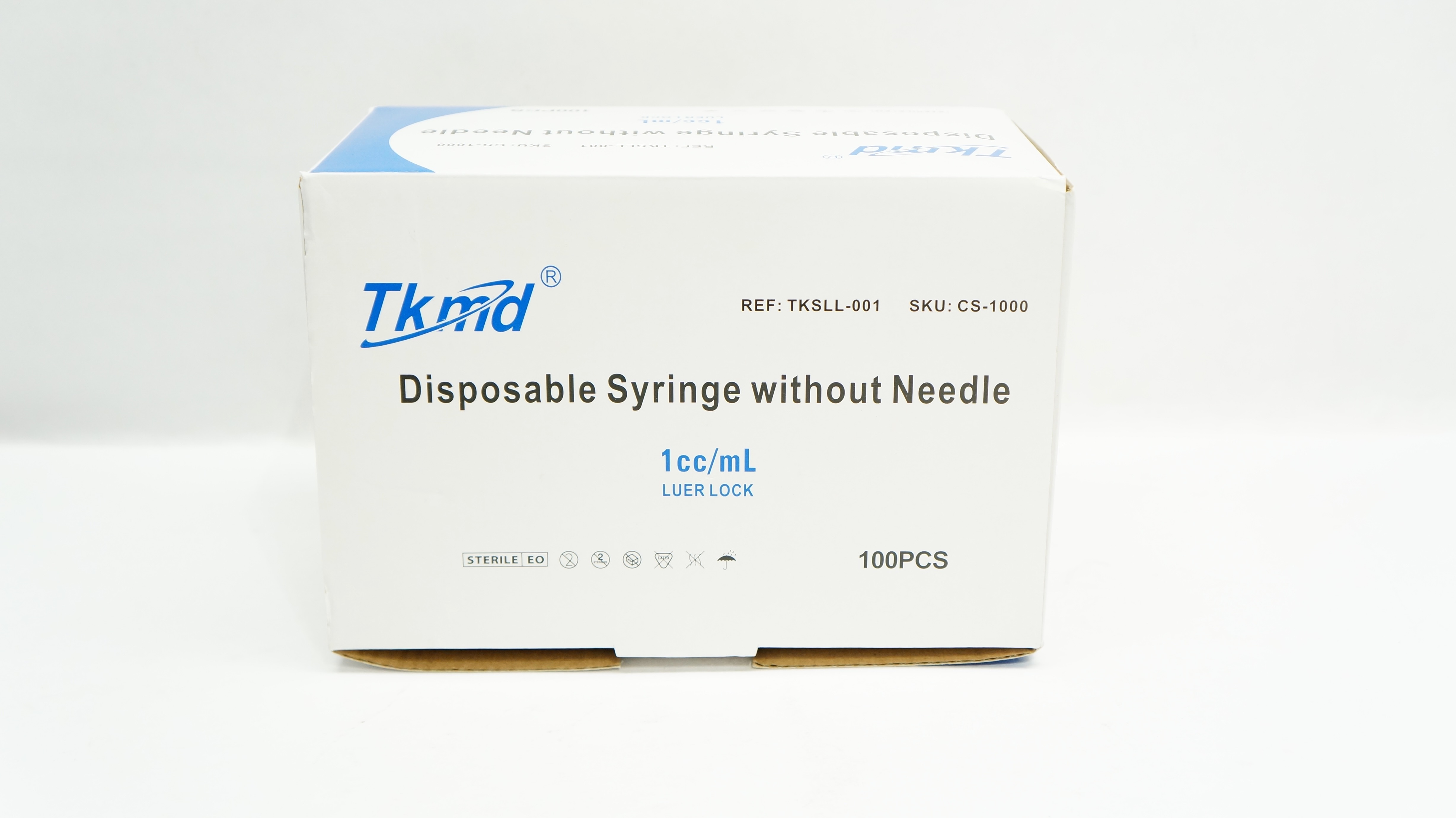 Anhui Tiankang Medical TKSLL-001 Syringe Without Ndle 1cc/mL - Box of 100