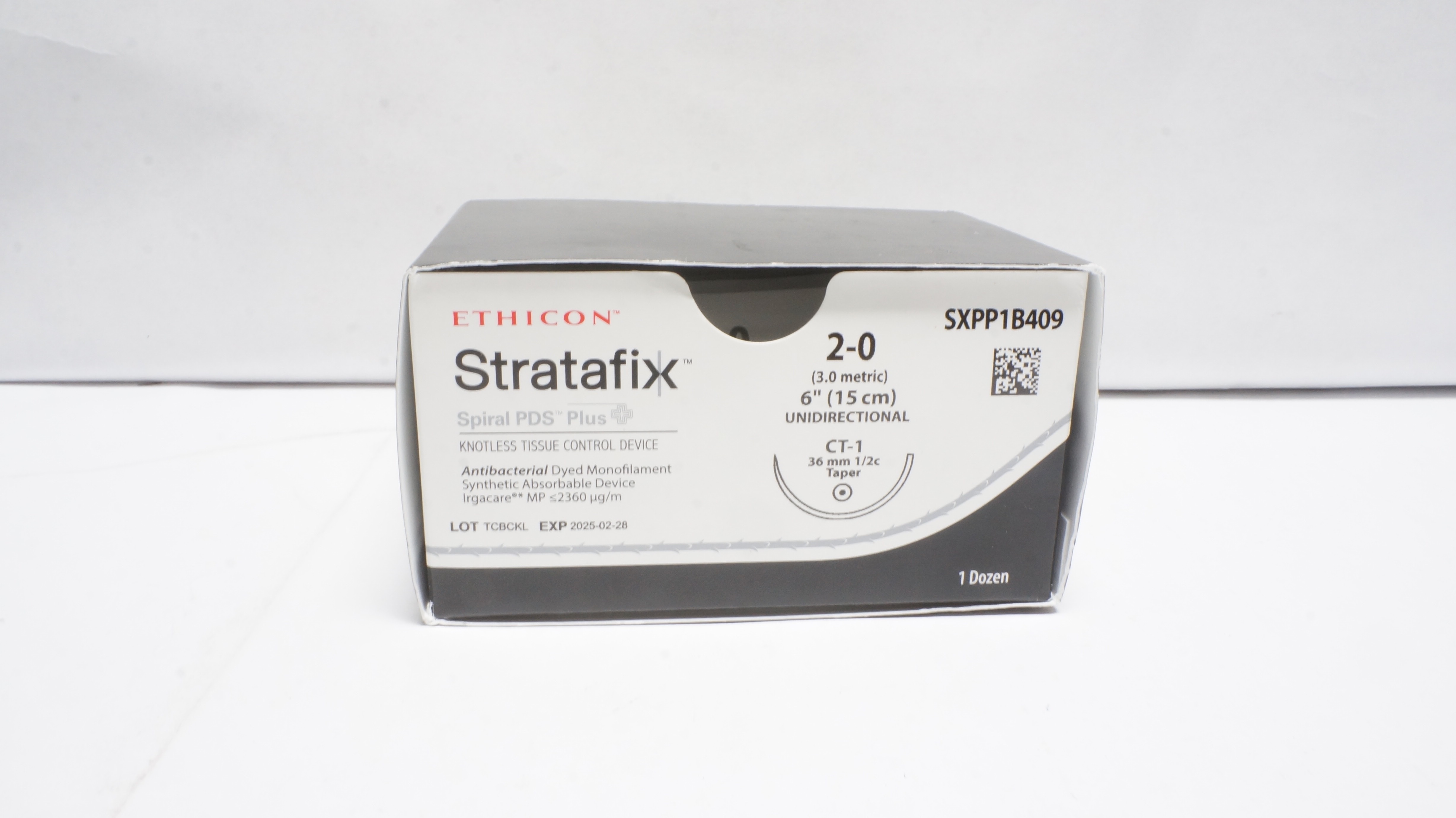Ethicon SXPP1B409 2-0 STRATAFIX Stre CT-1 36mm 1/2c Taper 6inch (x) - Box of 6