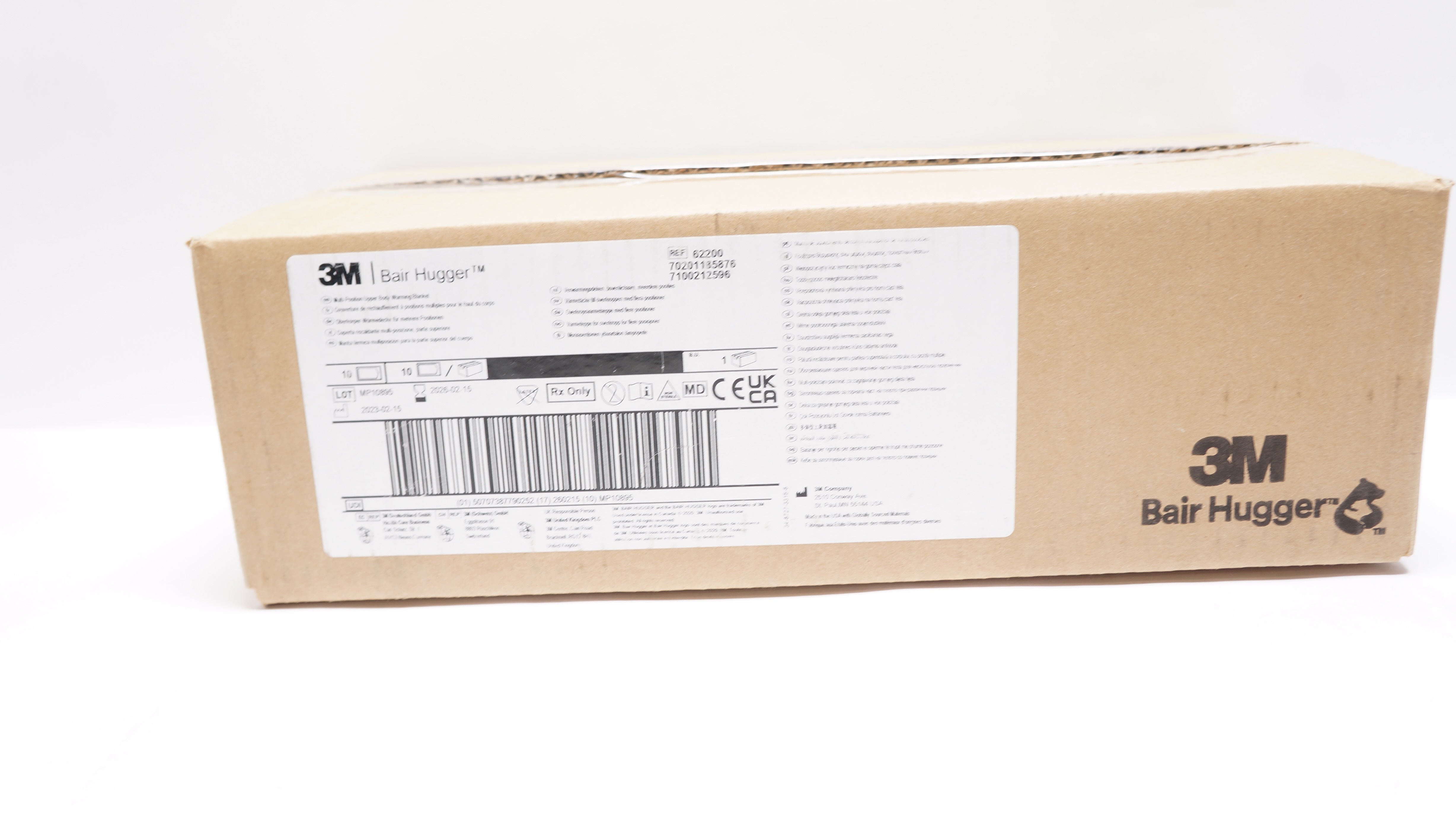 3M 62200 Bair Hugger Multi-Position Upper Body Warming Blanket - Box of 10