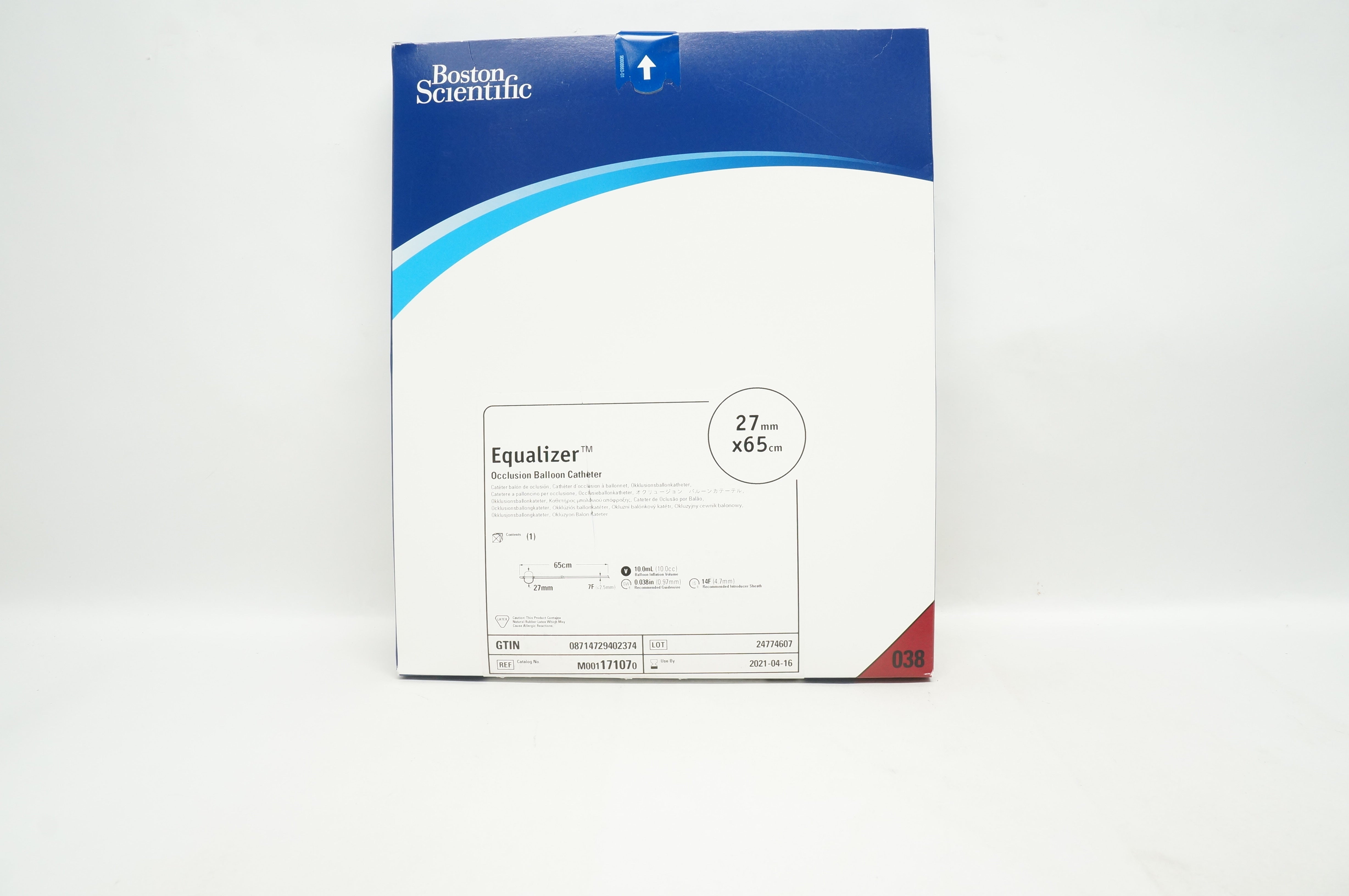 Boston Scientific 17107 Equalizer Occlusion Balloon Cath. 27mm x 65cm