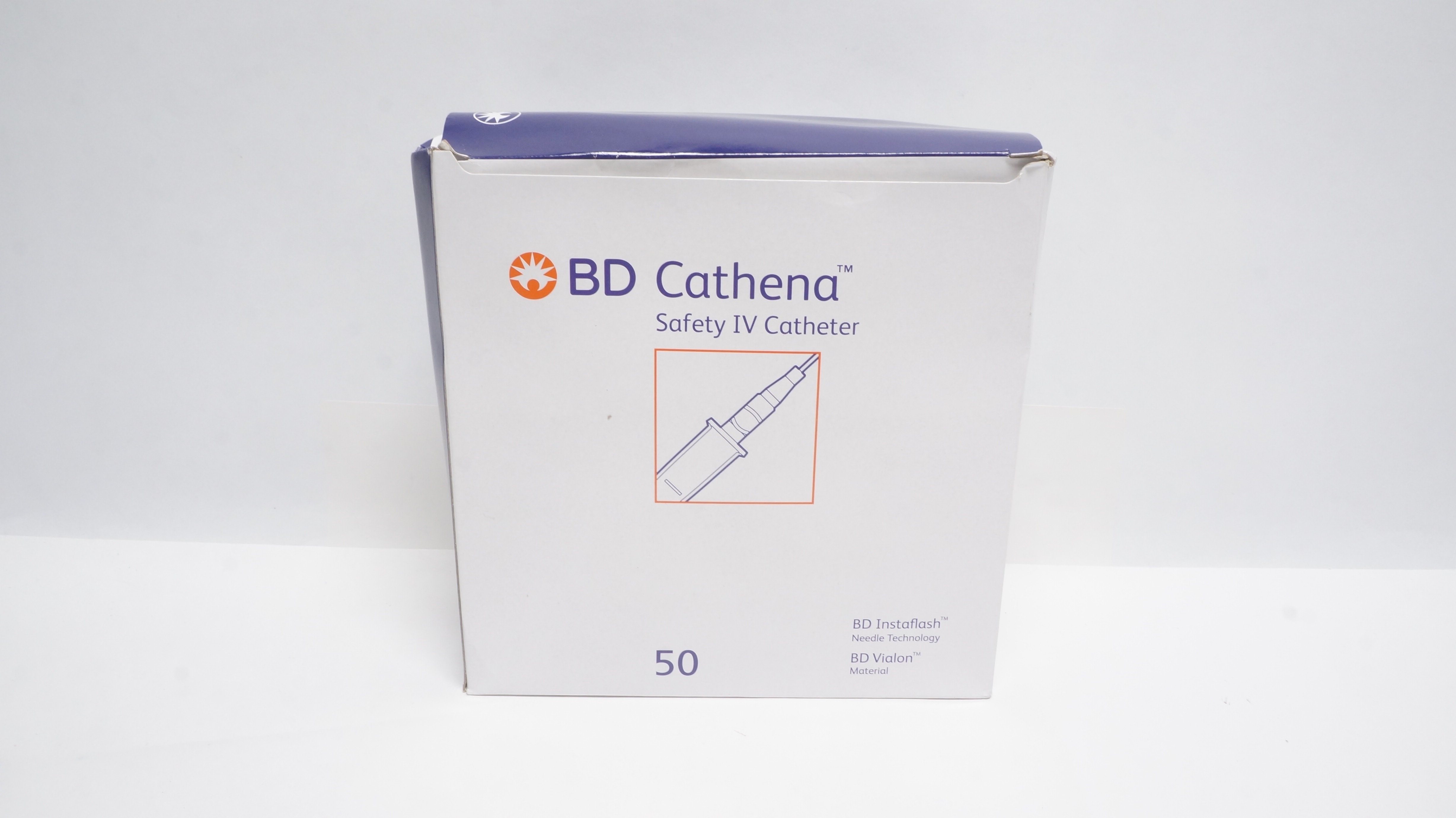 BD 386861 Cathena Safety IV Cath. 22Ga x 1.00In, 36ml/min. - Box of 50