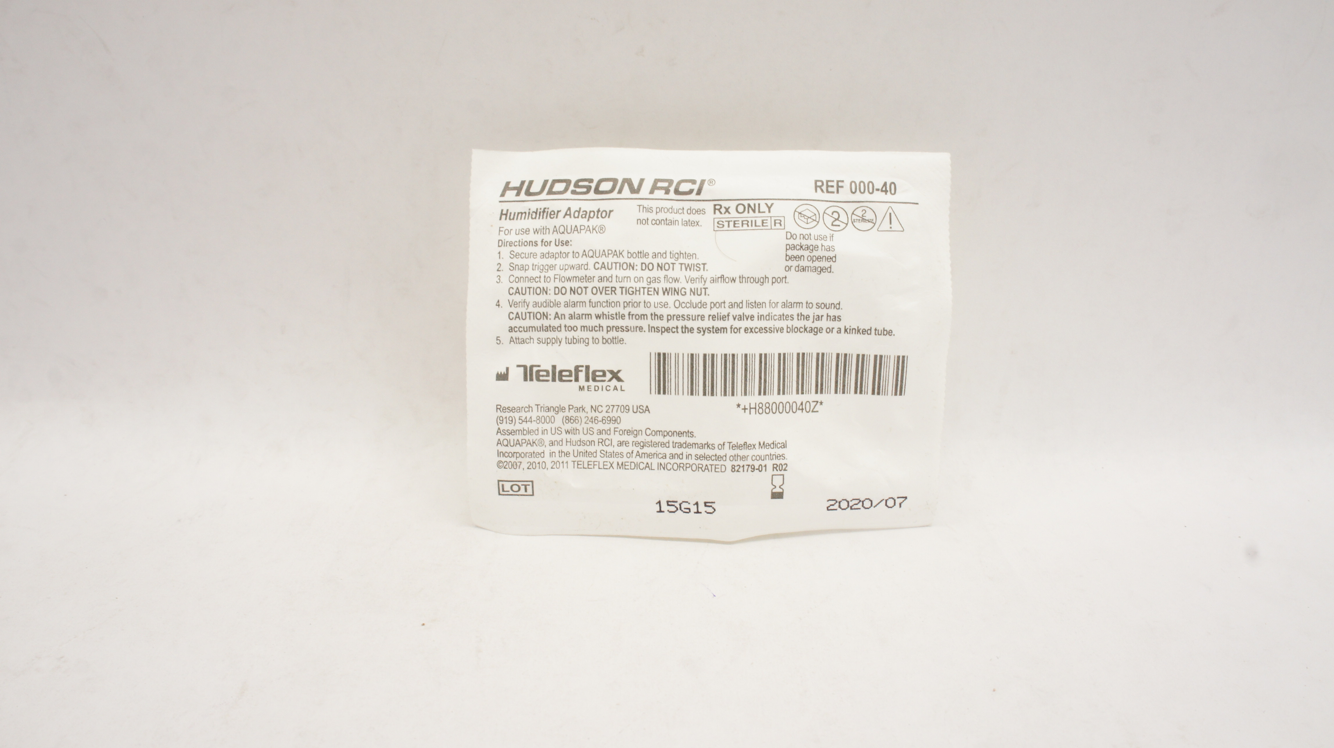 Teleflex 000-40 Hudson RCI Humidifier Adapter (x)
