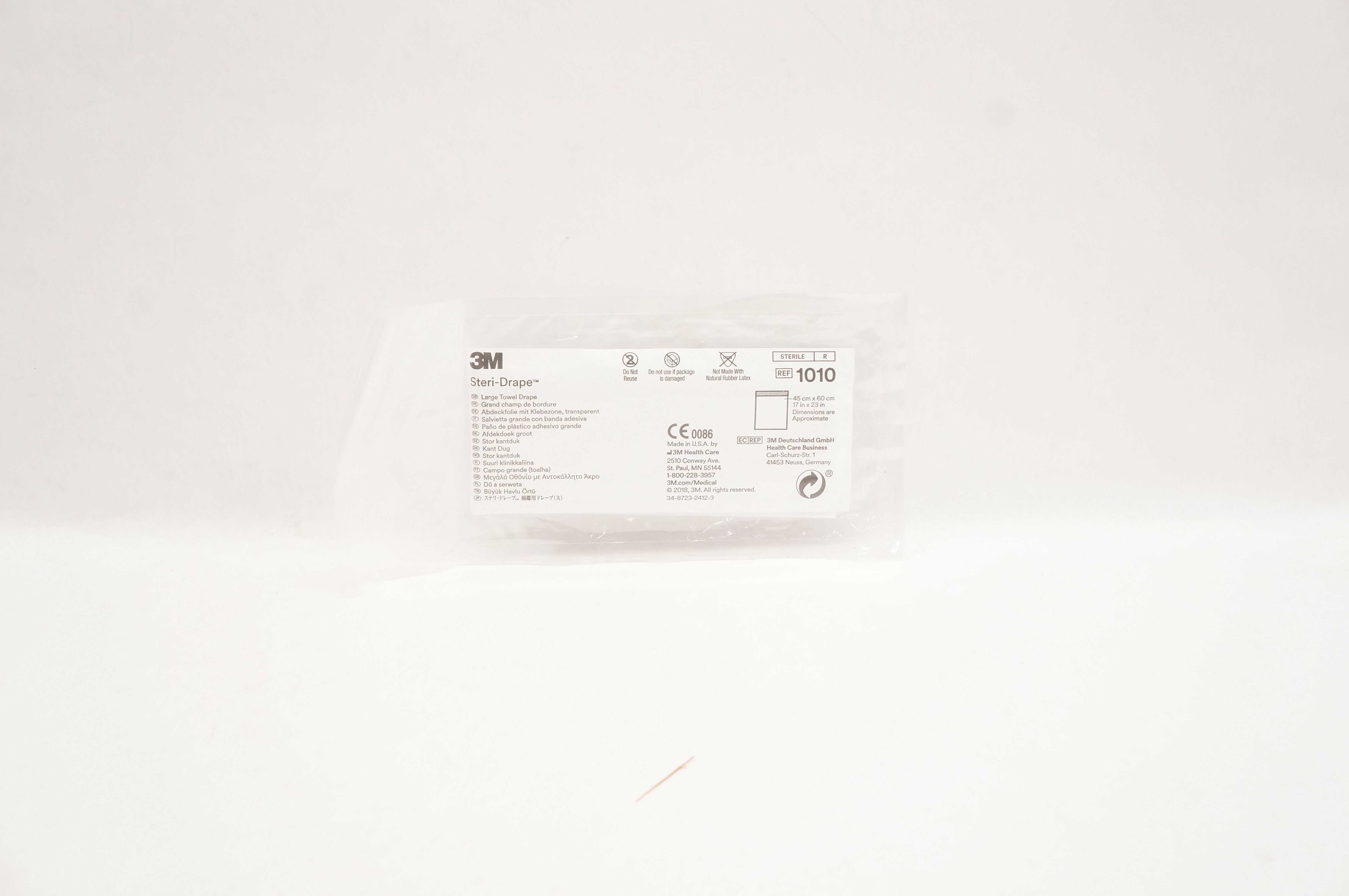 3M 1010 Steri-Drape Large Towel Drape 17 inch x 23 inch (Approx.)