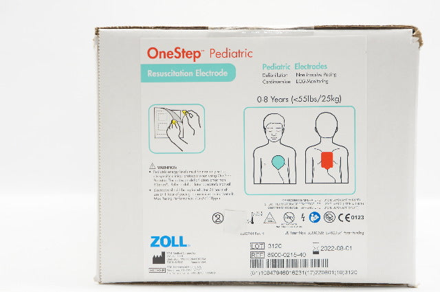 Zoll 8900-0215-40 Resuscitation Electrode, 0-8 years, 55lbs