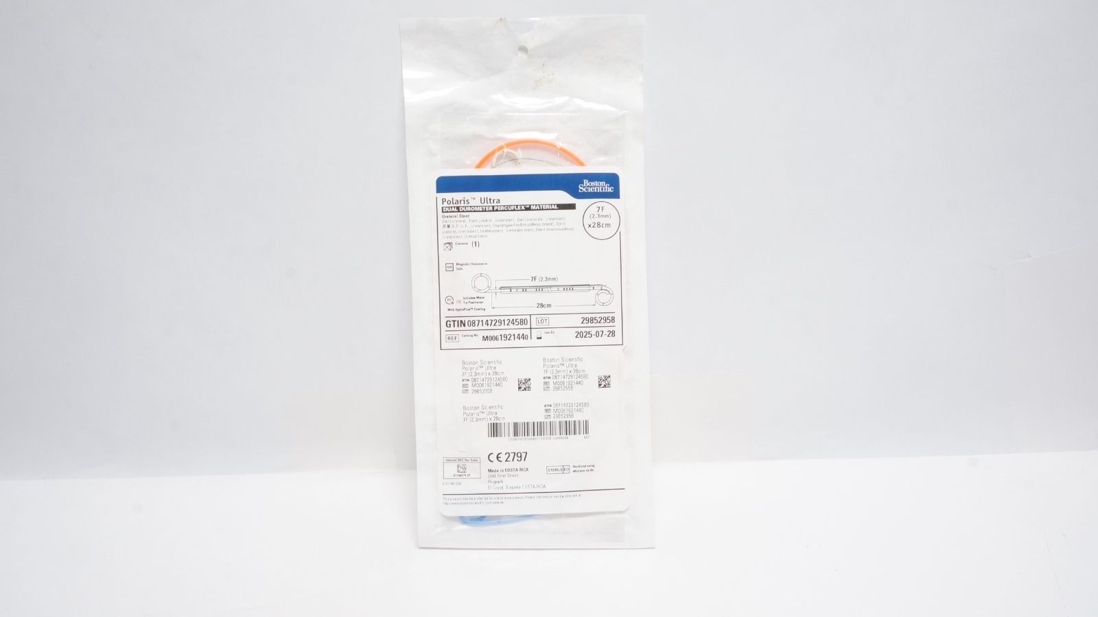 Boston Scientific M0061921440 Polaris Ultra Ureteral Stent 7F 28cm