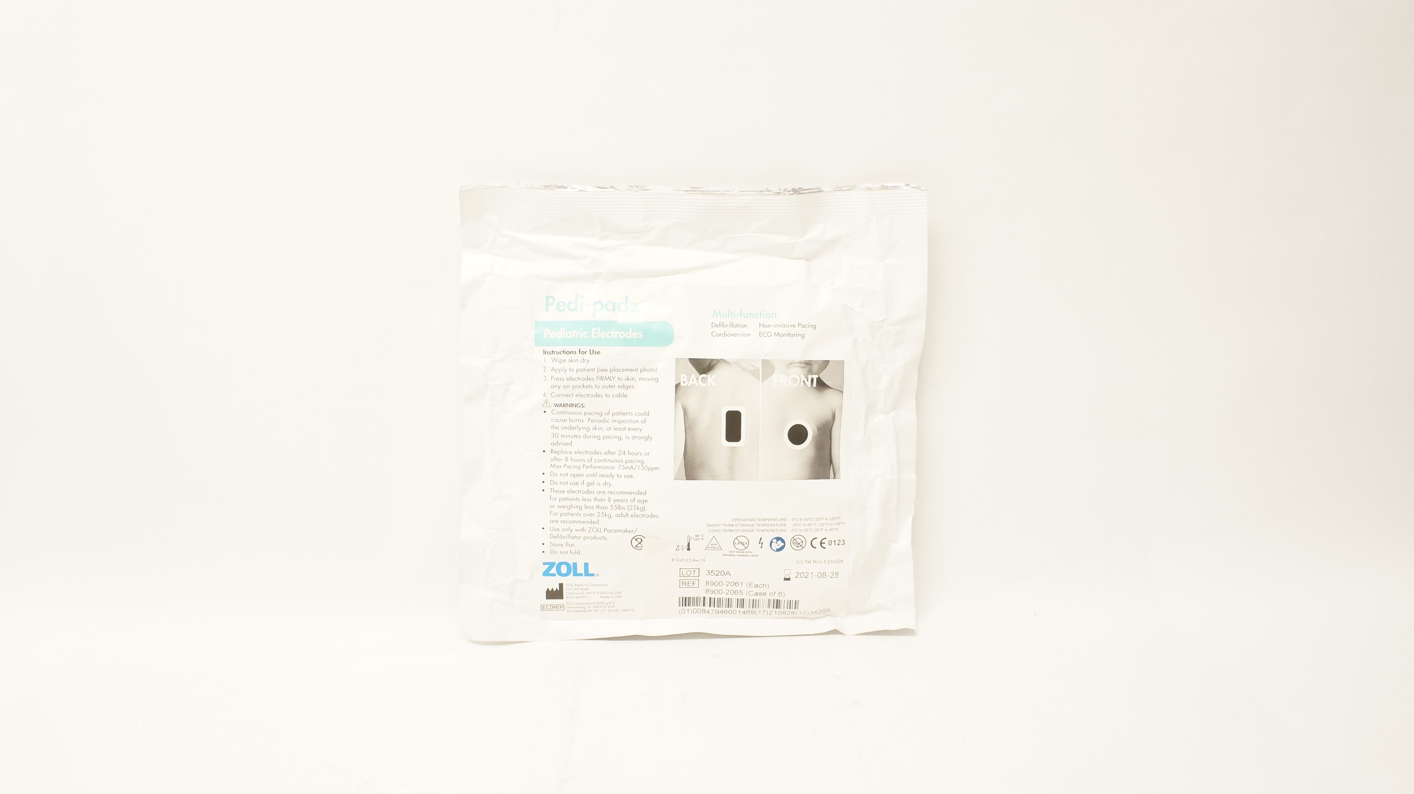 Zoll 8900-2061 Pedi-padz Multi-Function Pediatric Electrodes (x)