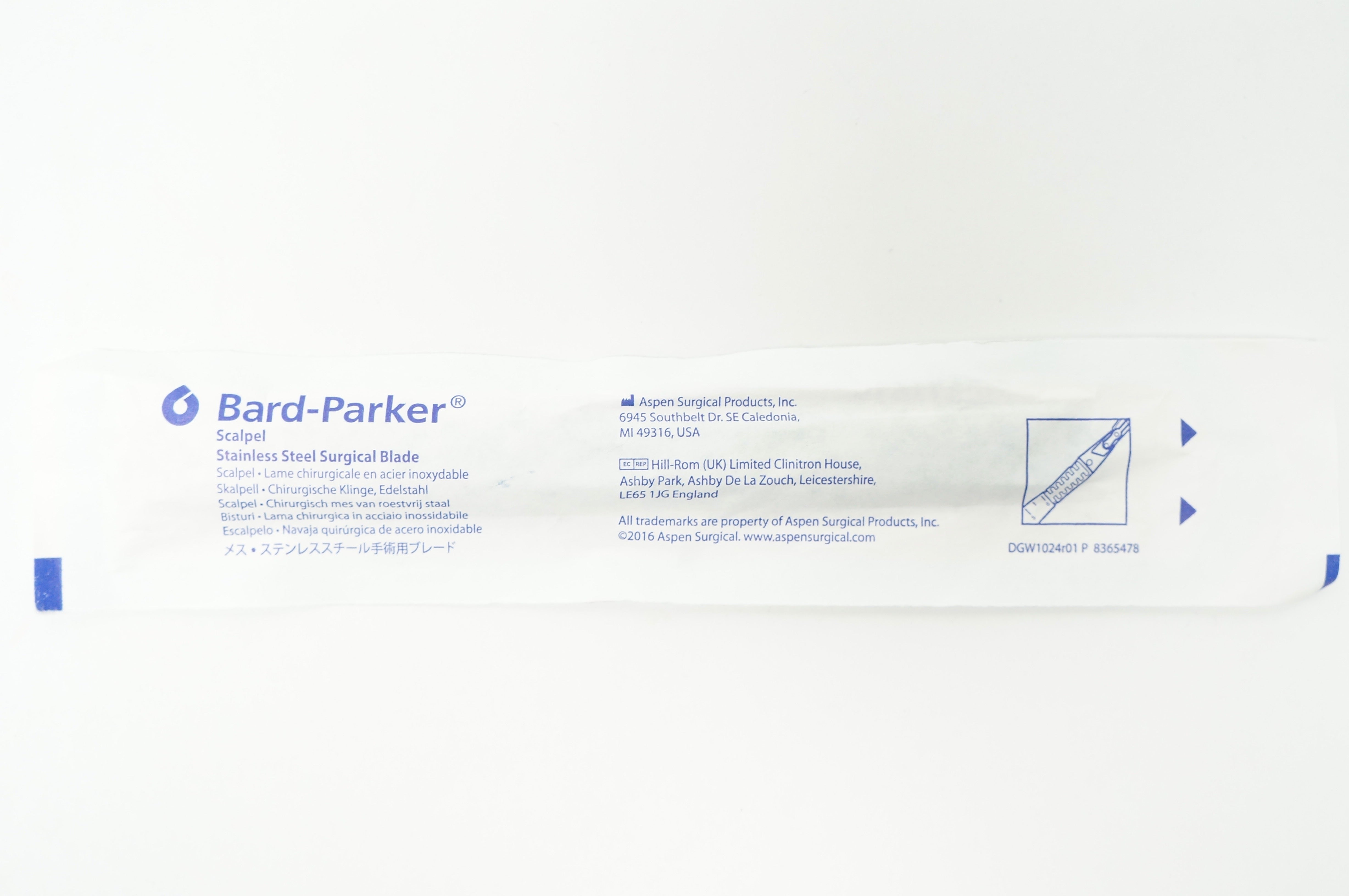Aspen 371615 Bard-Parker Scalpel Stainless Steel Surgical Blade No.15