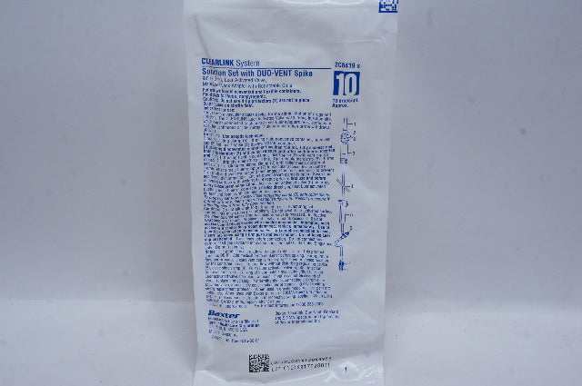 Baxter 2C8419s Clearlins System Solution Set with DUO-VENT Spike 10mL