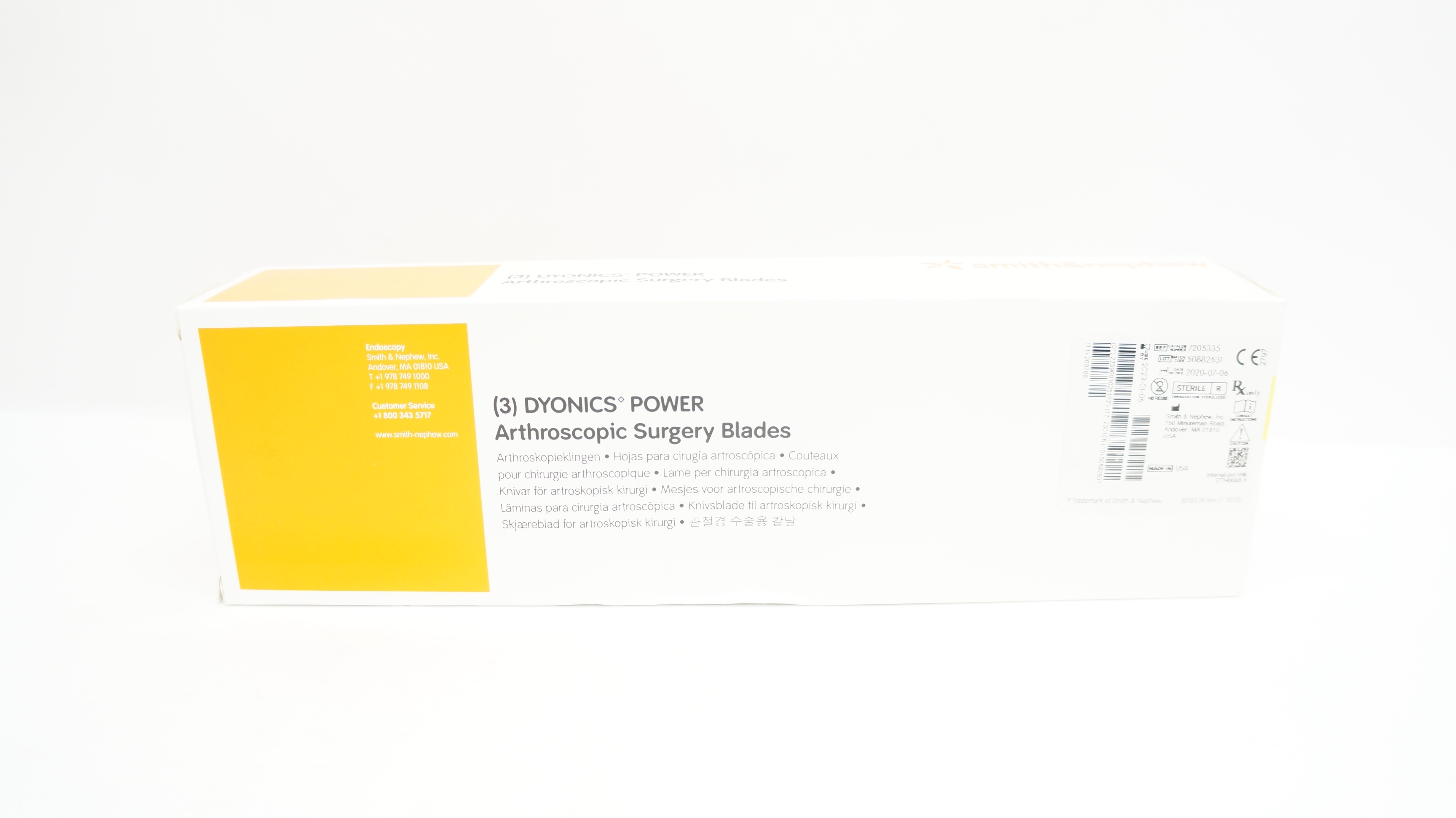 Smith&Nephew 7205335 Dyonics Arthroscopic Surgical Blade 4.5mm Curved (x)