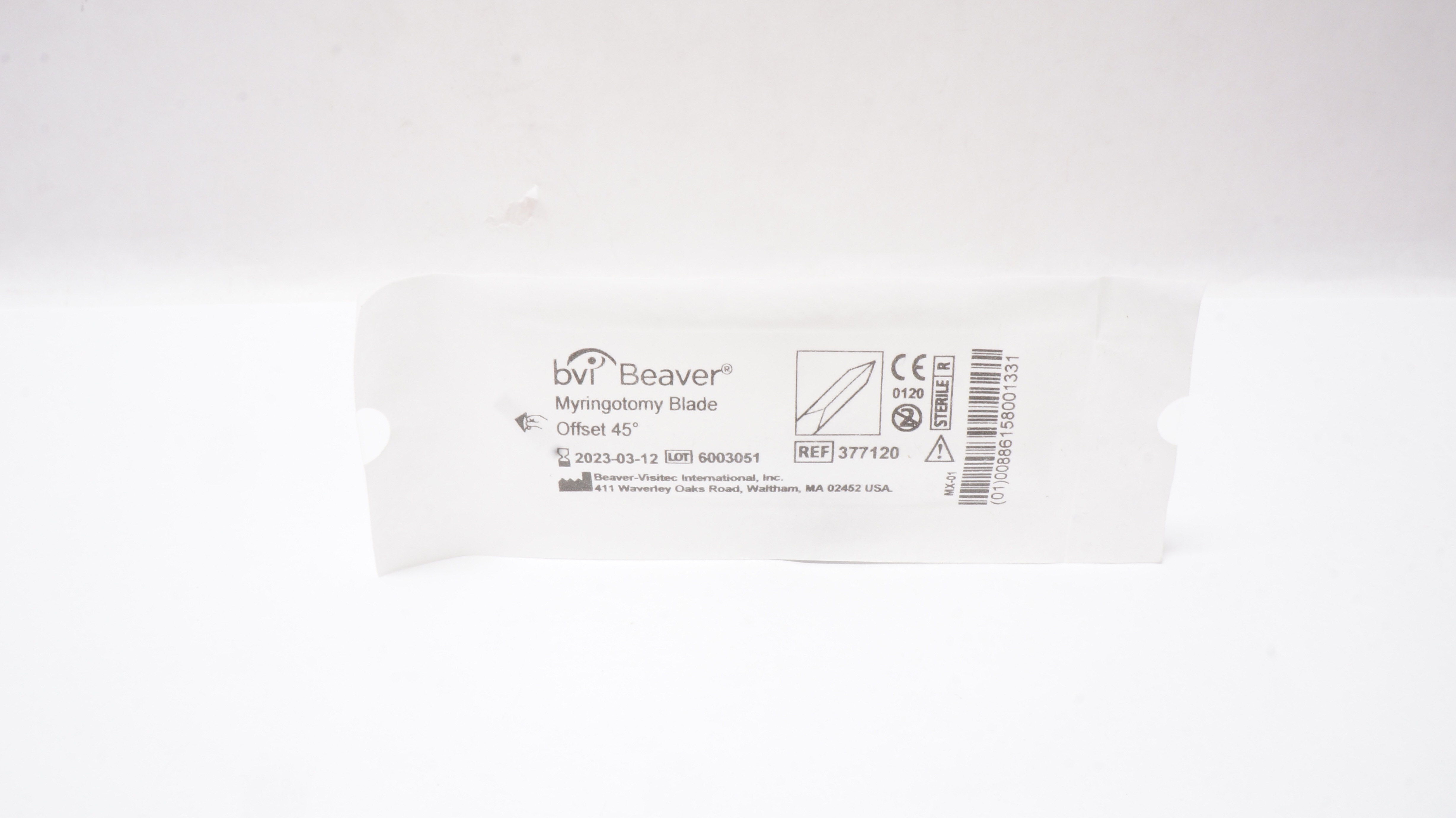 BVI Beaver 377120 Myringotomy Blade Offset 45degree (x)