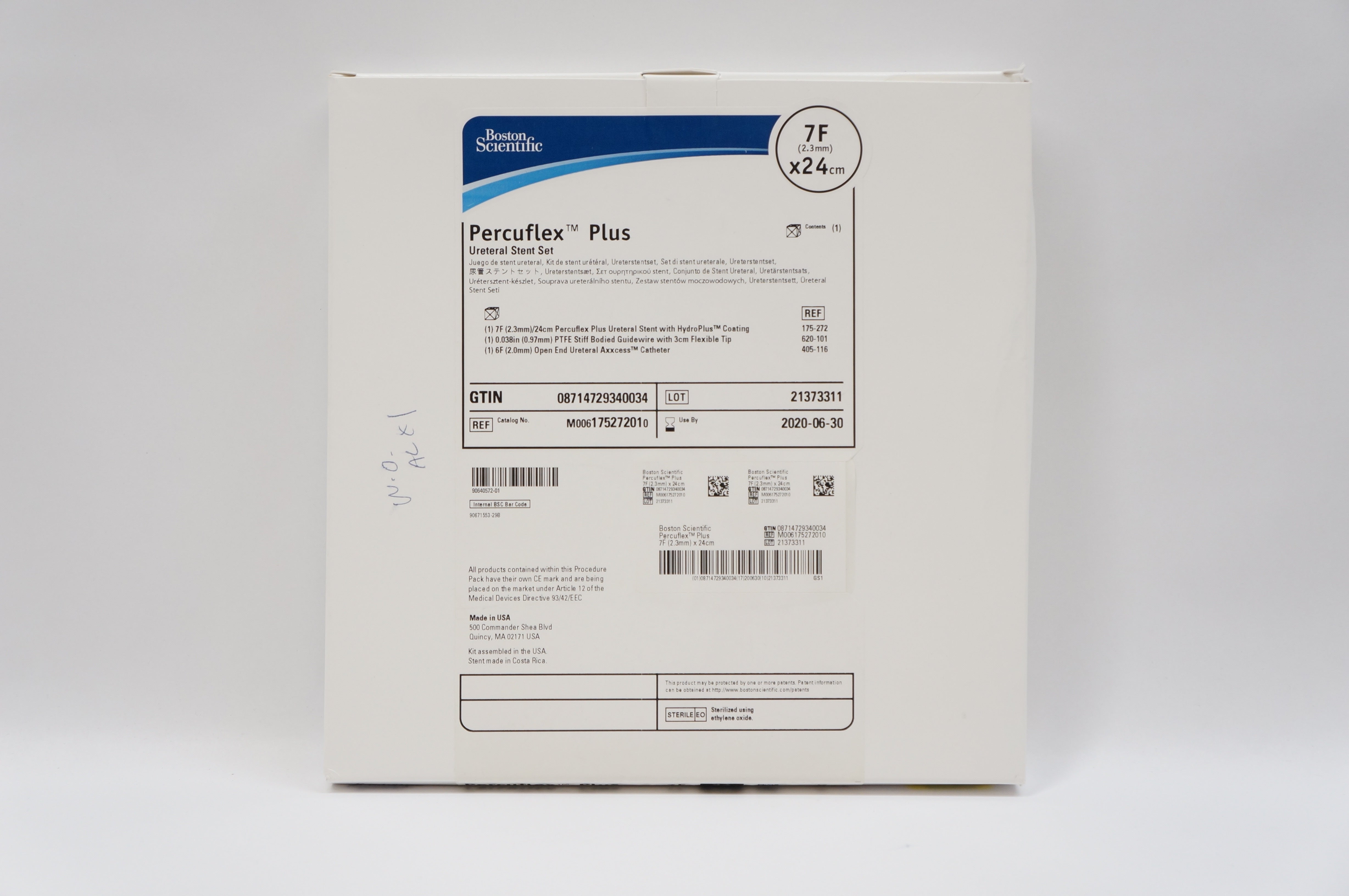 Boston Scientific 175272 Percuflex Plus Ureteral Stent Set 7F x 24cm  (x)