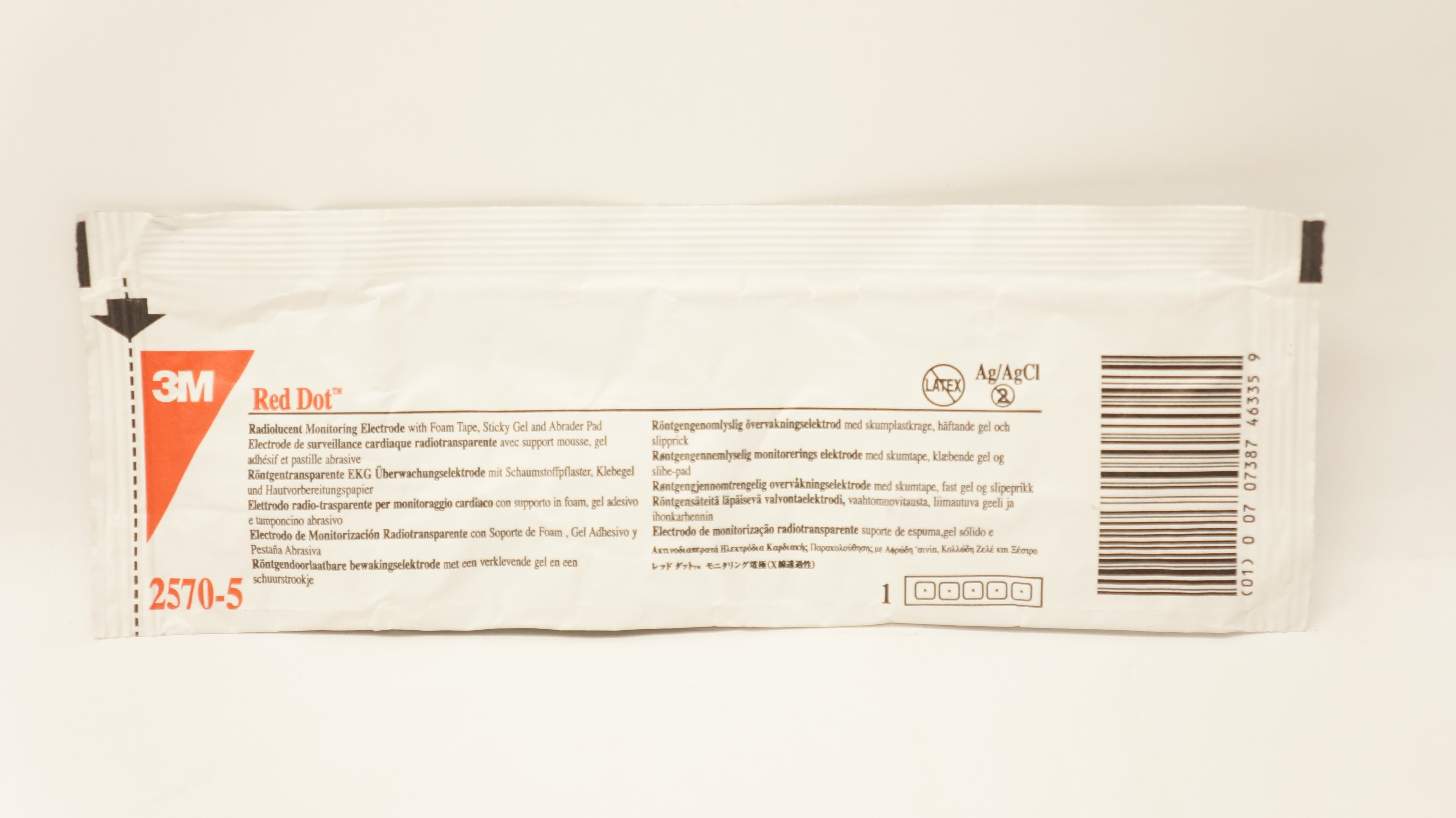 3M 2670-5 Red Dot Electrodes Repositionable Monitoring Electrode (x)