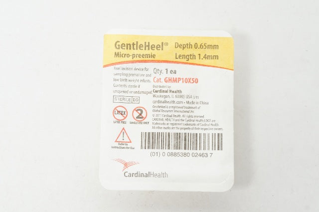 CardinalHealth GHMP10X50 GentleHeel Micro-Preemie Heel Incision Device0.65x1.4mm