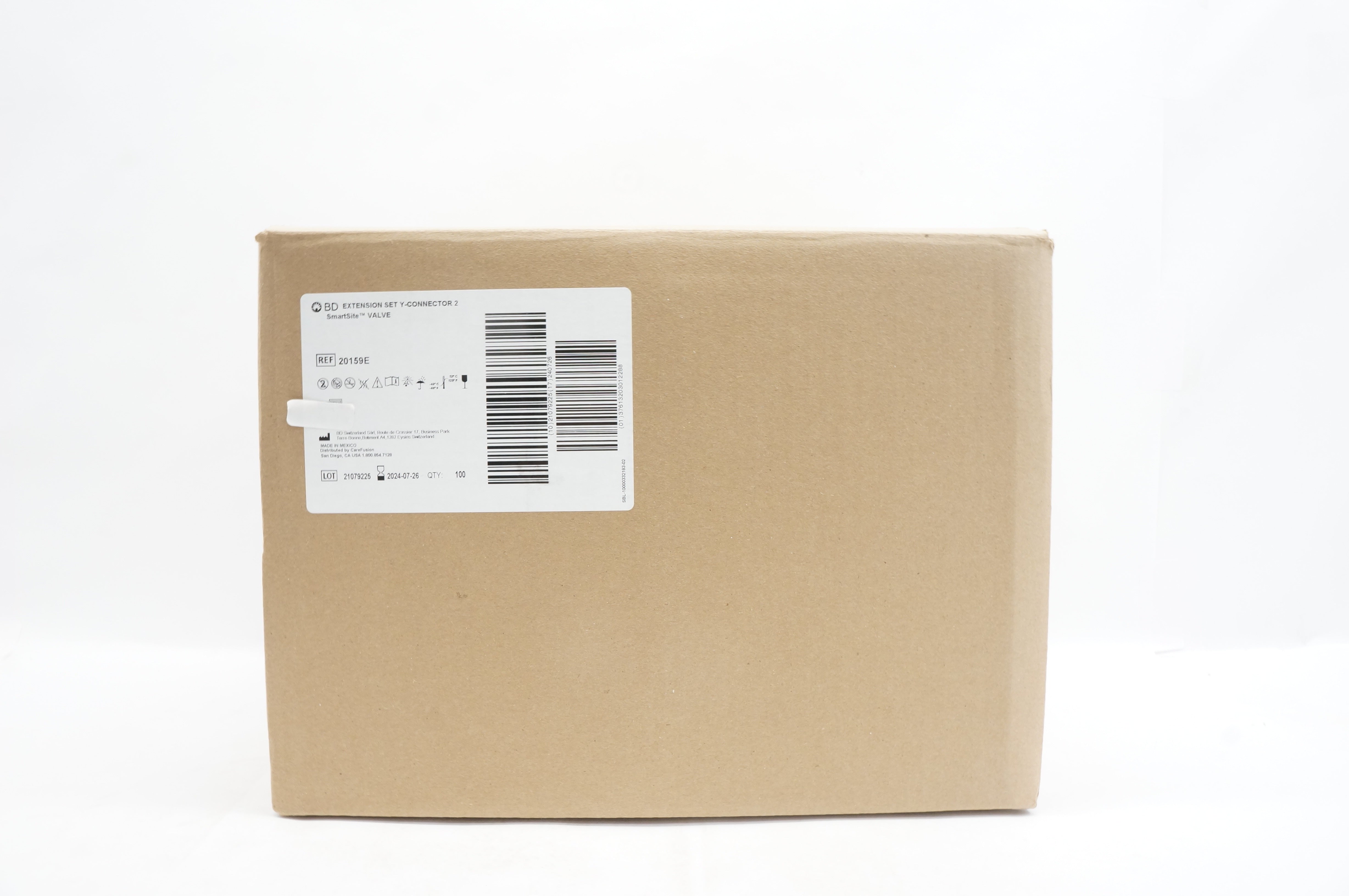 BD 20159E SmartSite Extension Set Y-Connector 2ml 10inch - Case of 100