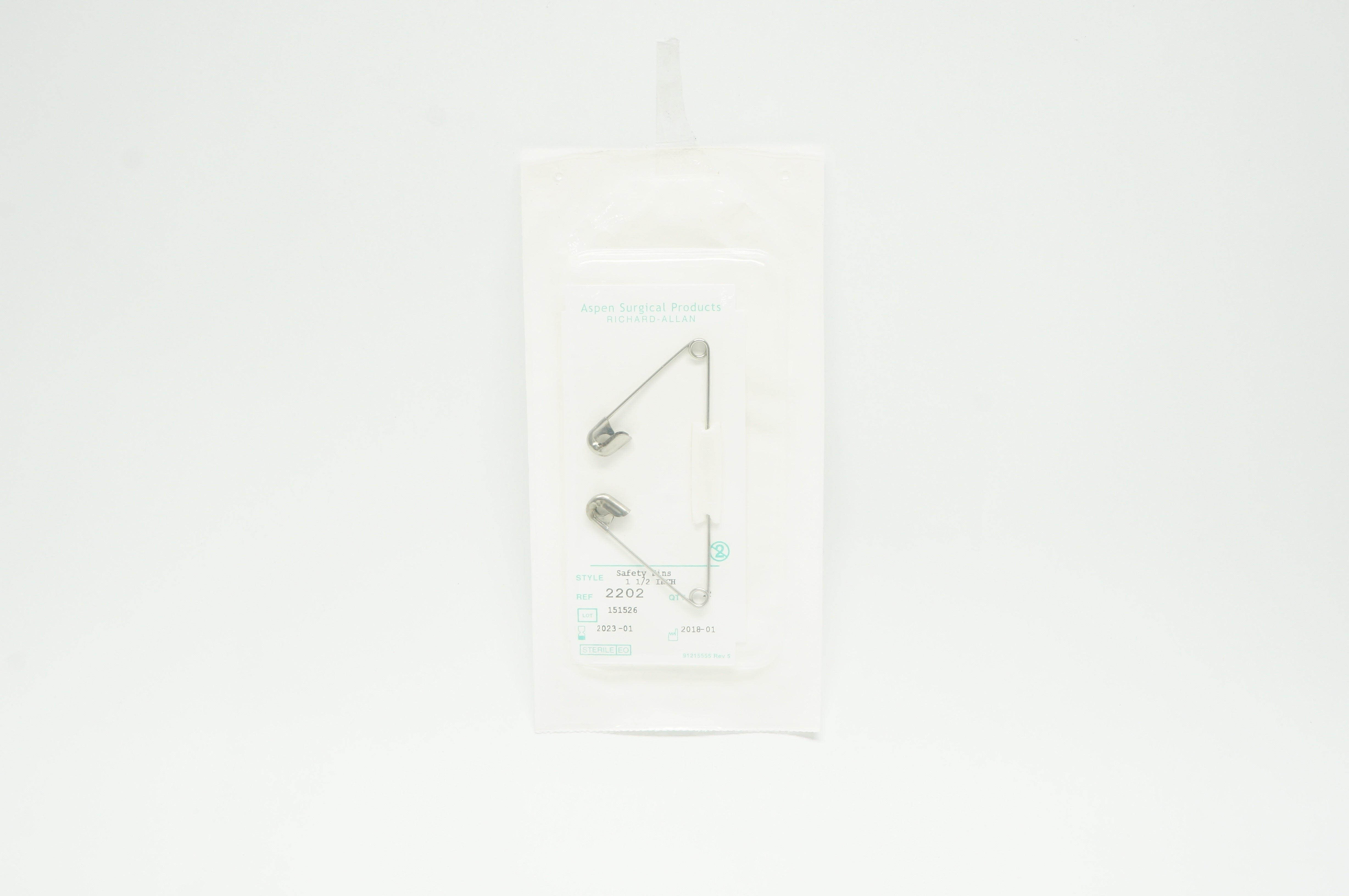 Aspen Surgical Products 2202 Richard-Allan Sterile Safety Pins 1 1/2in
