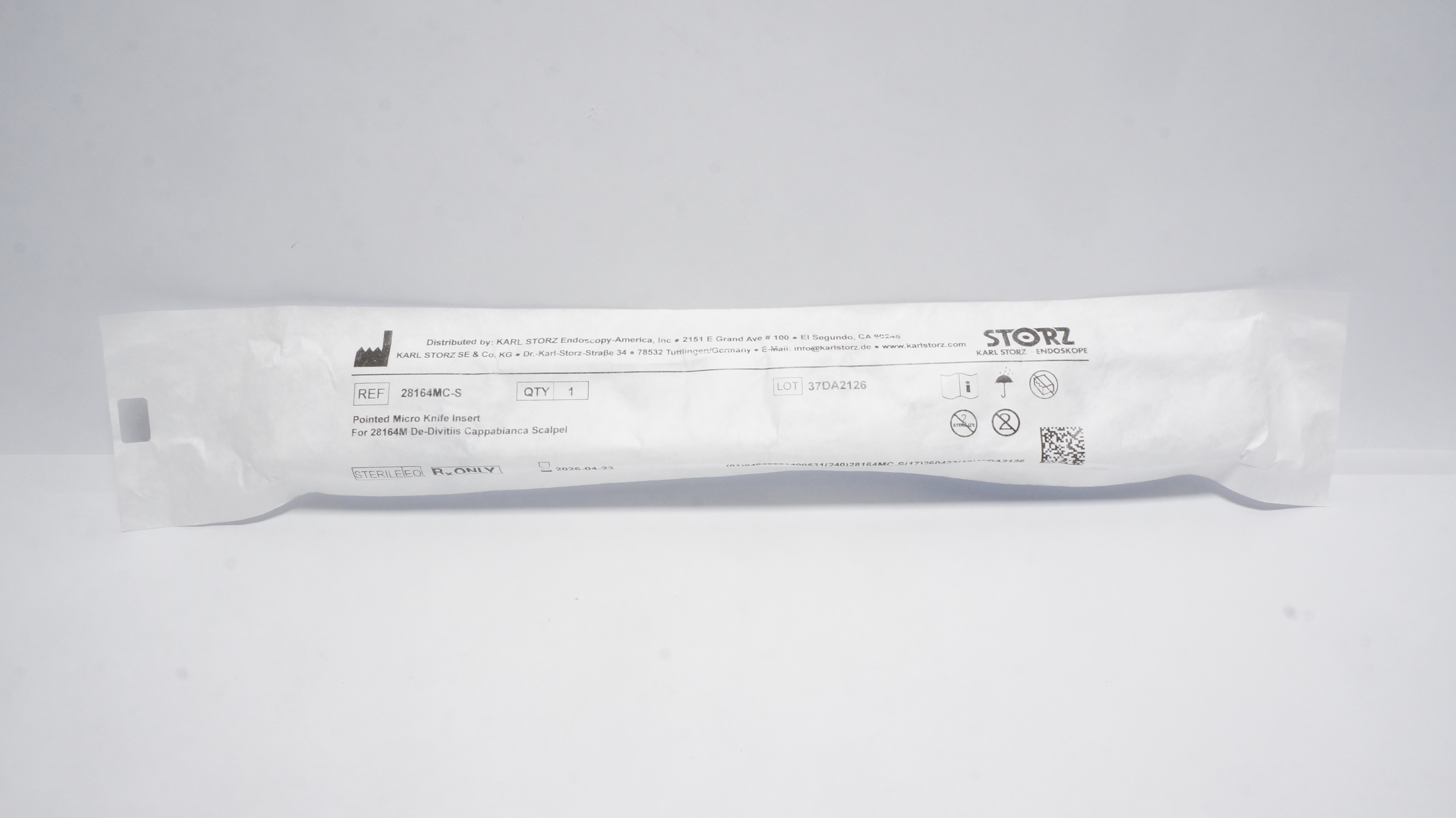 Karl Storz 28164MC-S Pointed Micro Knife Insert (x)