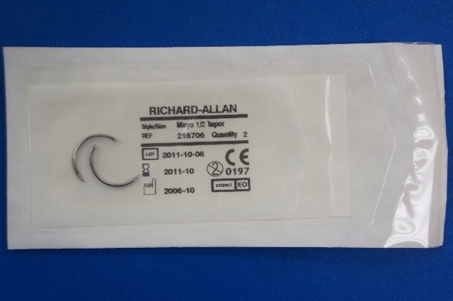 Richard-Allan 216706 Mayo Catgut Taper Ndle ~ Quantity 2 (x)