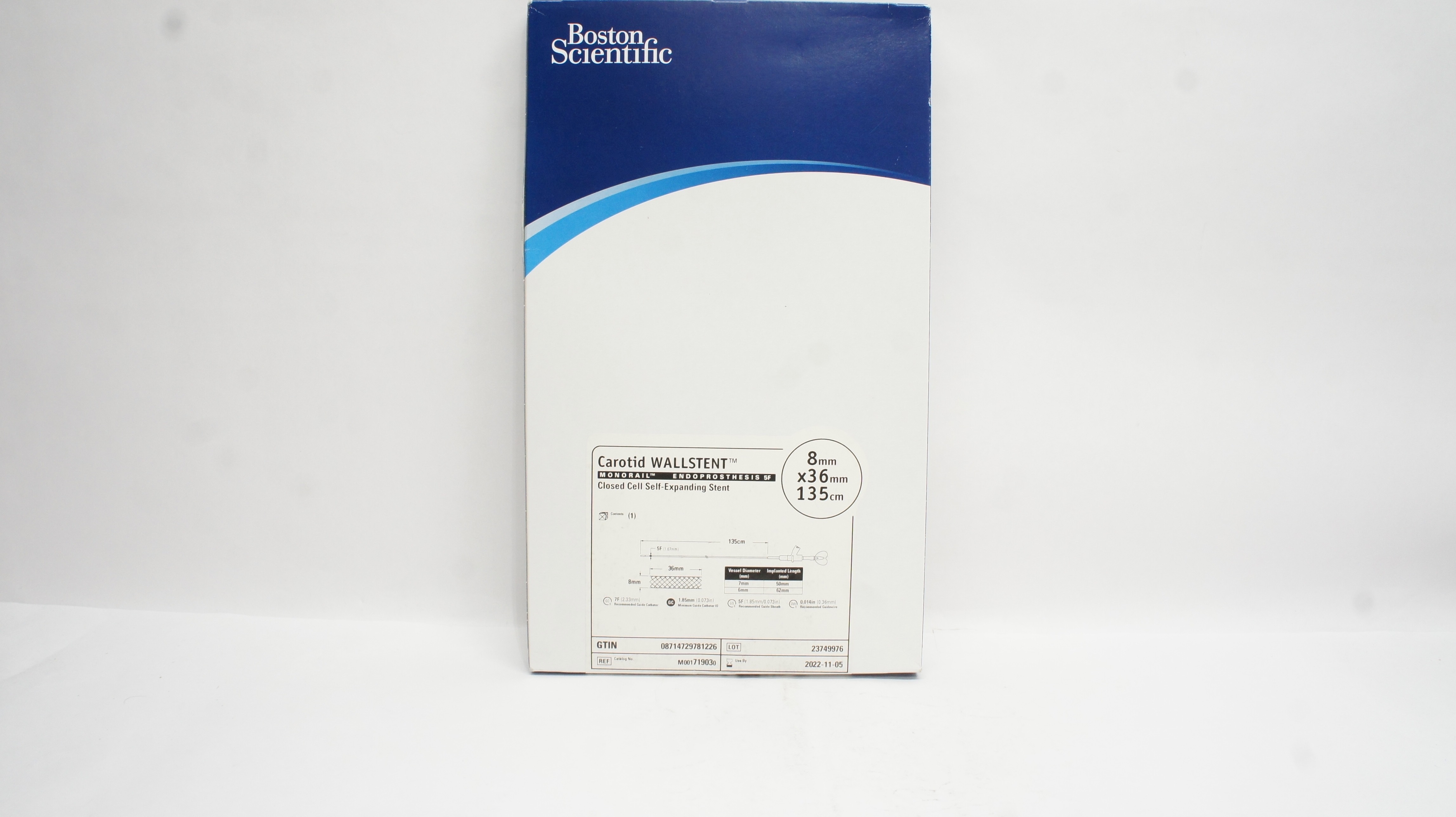 Boston Scientific 71903 Closed Cell Self-Expending Stent 8mm x 36mm x 135cm (x)
