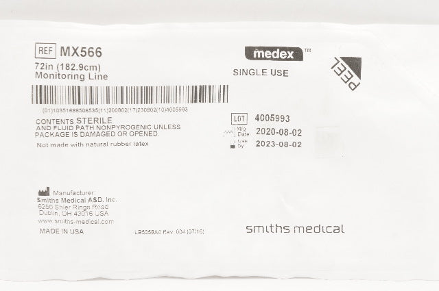 Smiths Medical MX566 Monitoring Line 72in.