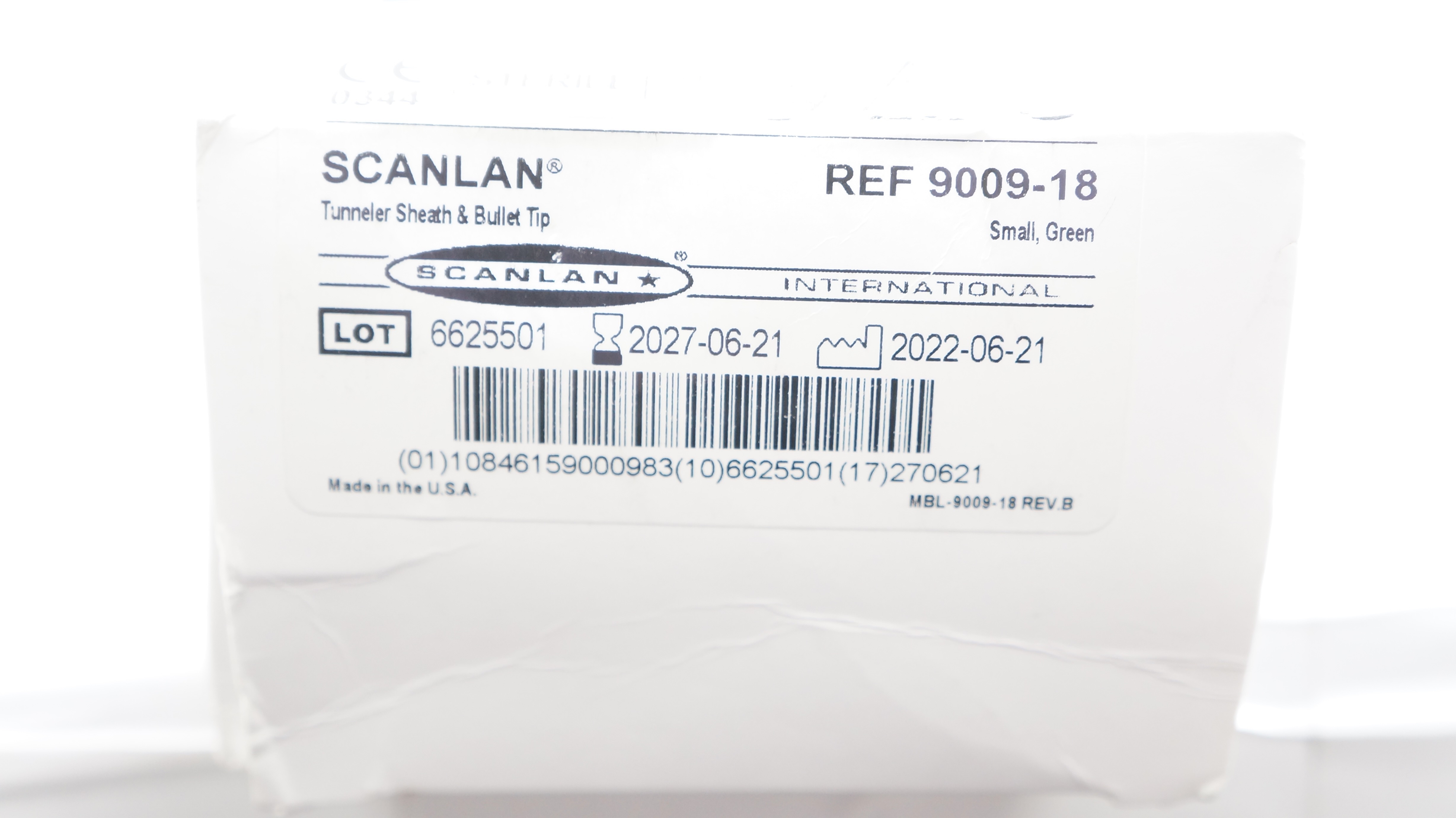 Scanlan 9009-18 Tunneler Sheath & Bullet Tip, Small Green - Box of 5