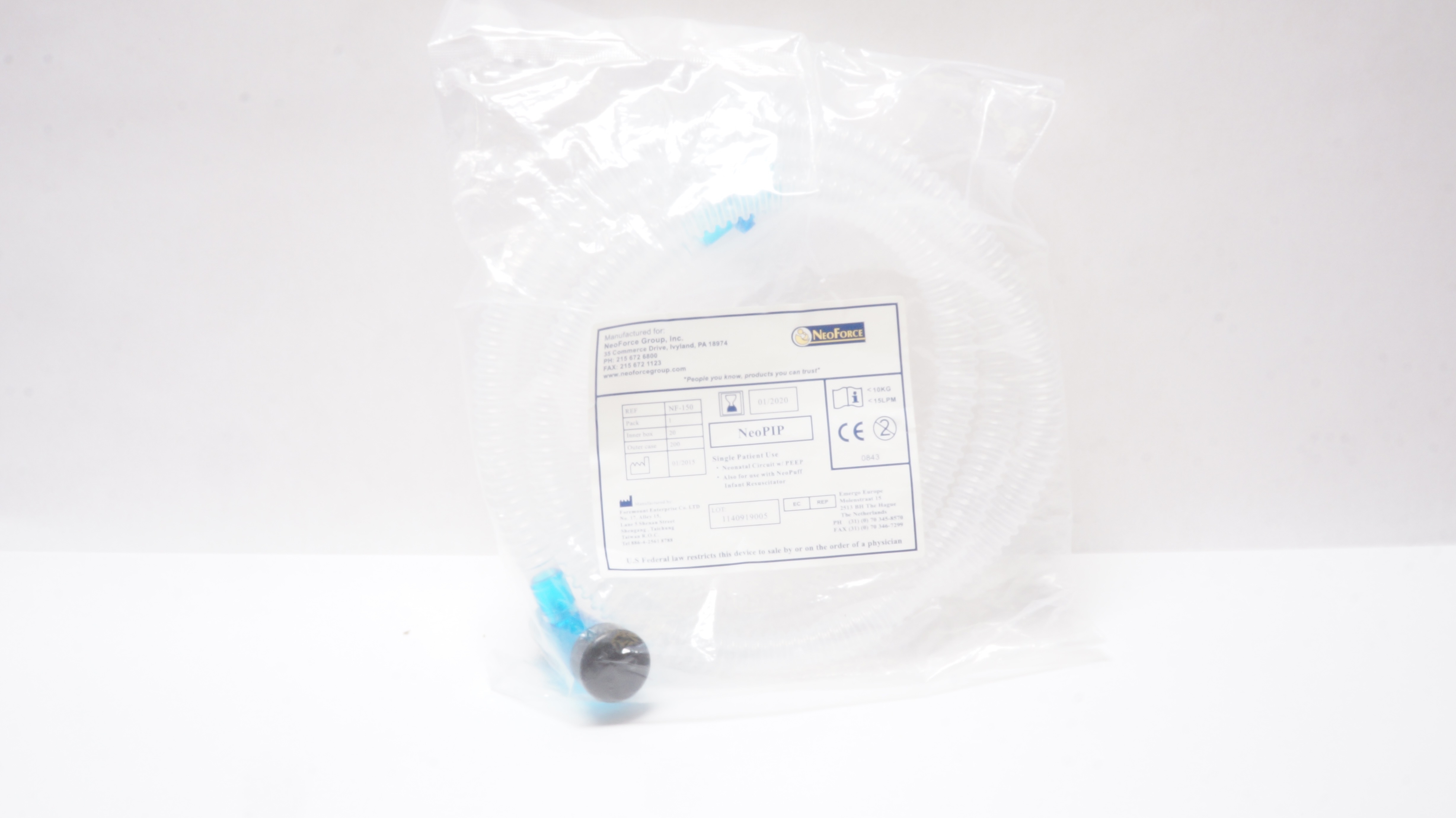 Foremount Enterprise NF-150 NeoForec Neonatal Circuit w/PEEP (x)