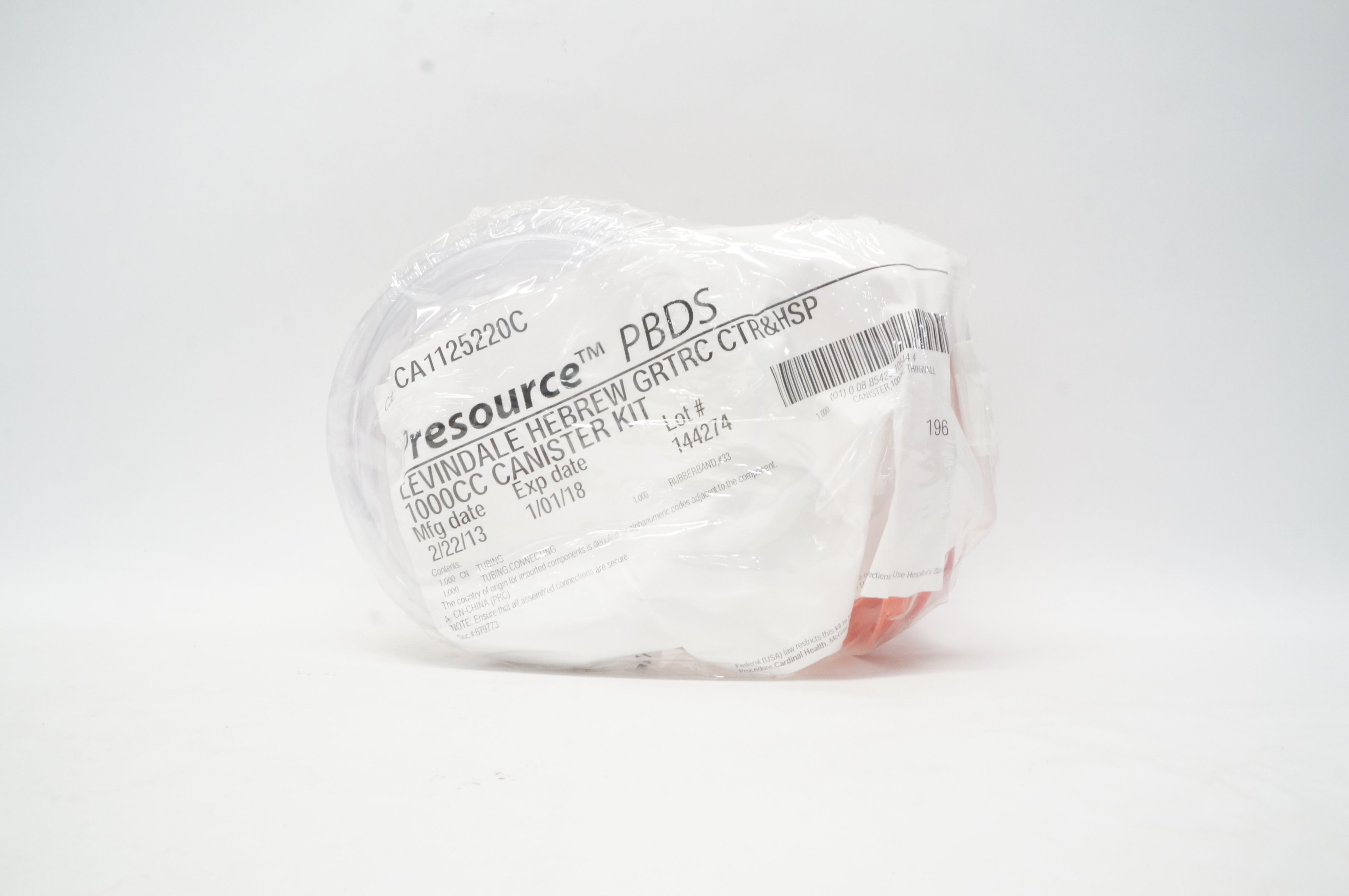 Cardinal Health CA1125220C Presource PBDS 1000cc Canister Kit (x)