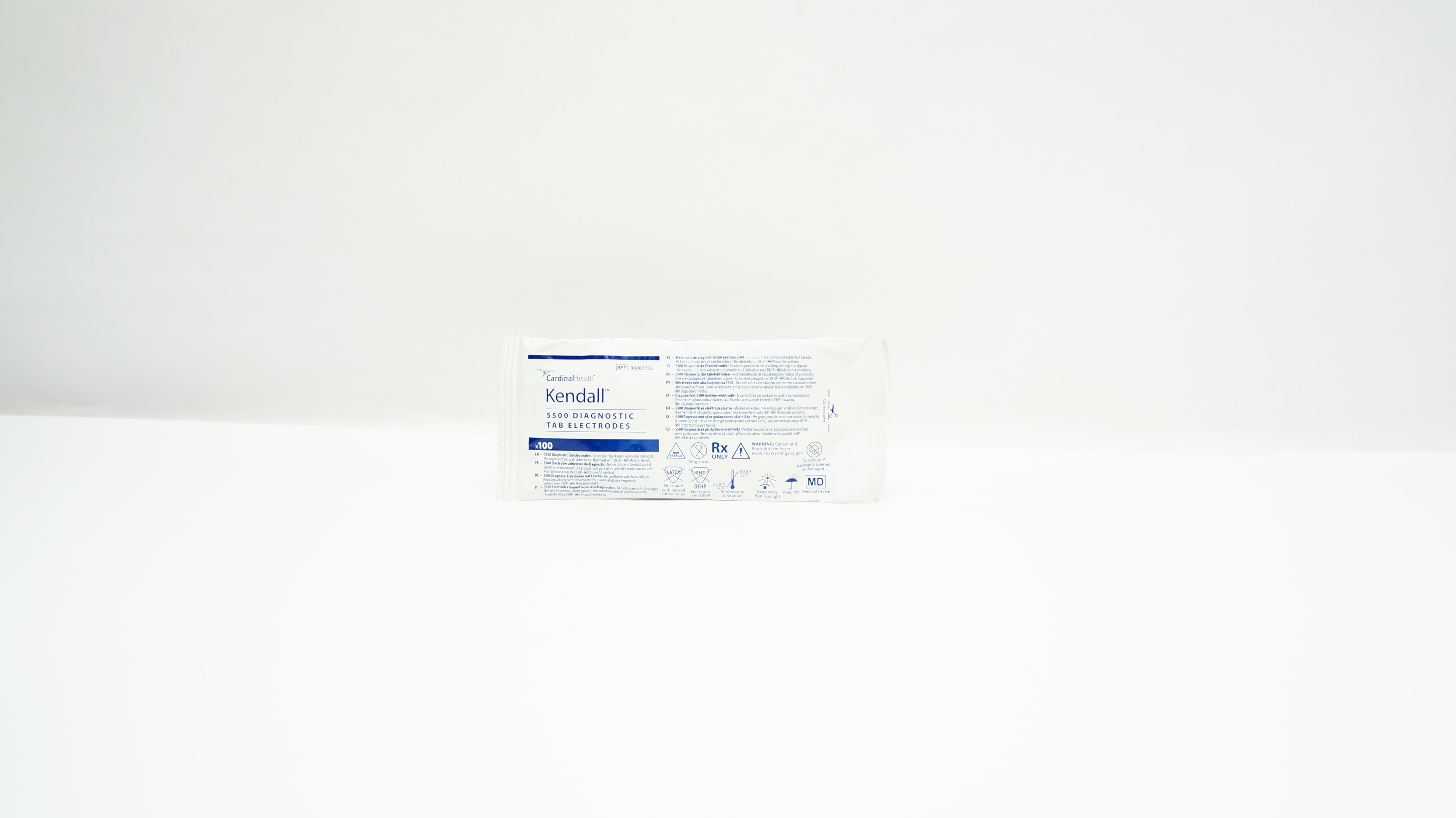 Cardinal Health 30807732 Kendall 5500 Diagnostic Tab Electrodes - Pack of 100