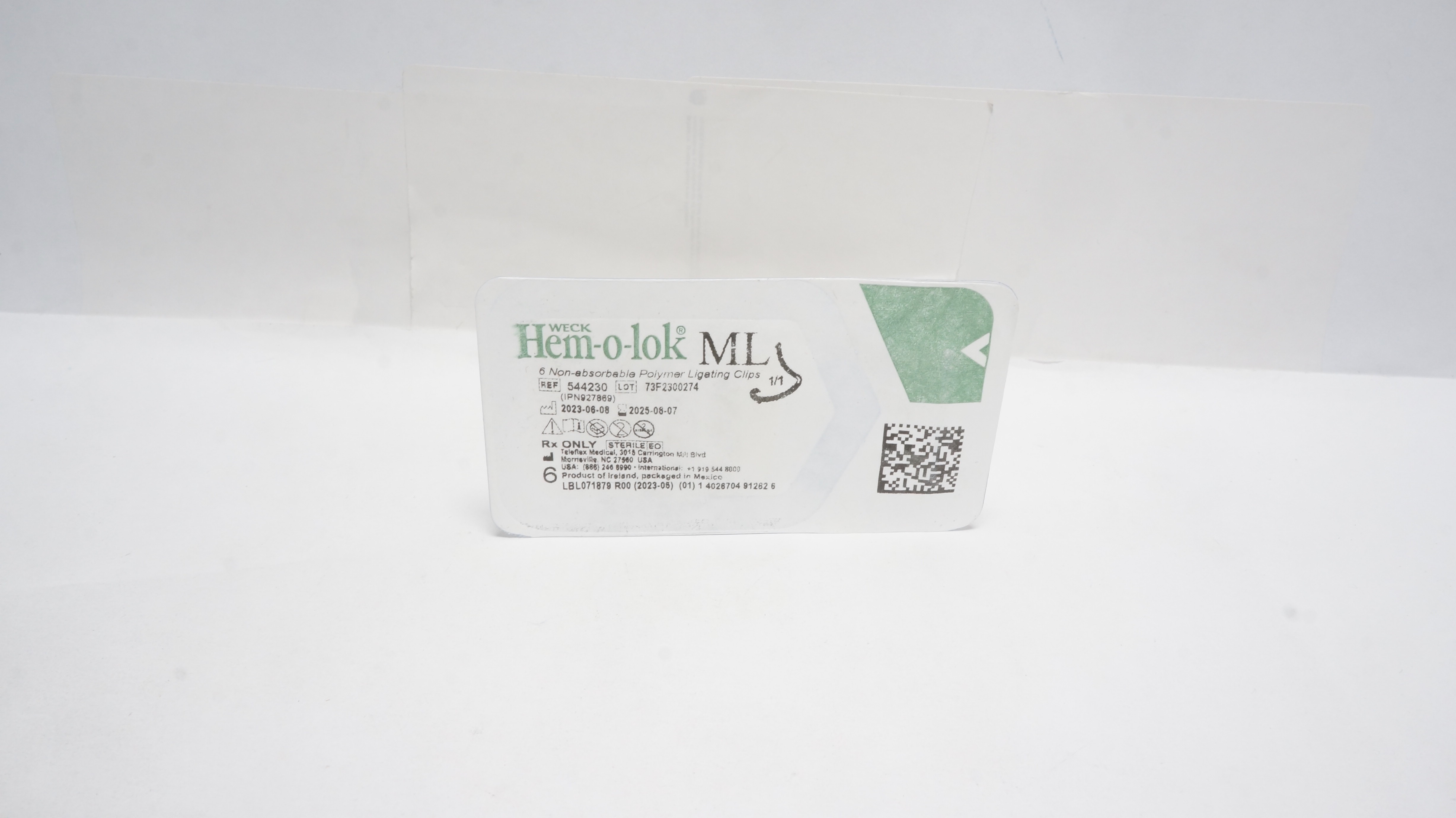 Weck 544230 Hem-o-lok ML Polymer Ligating Clips 6 Pack