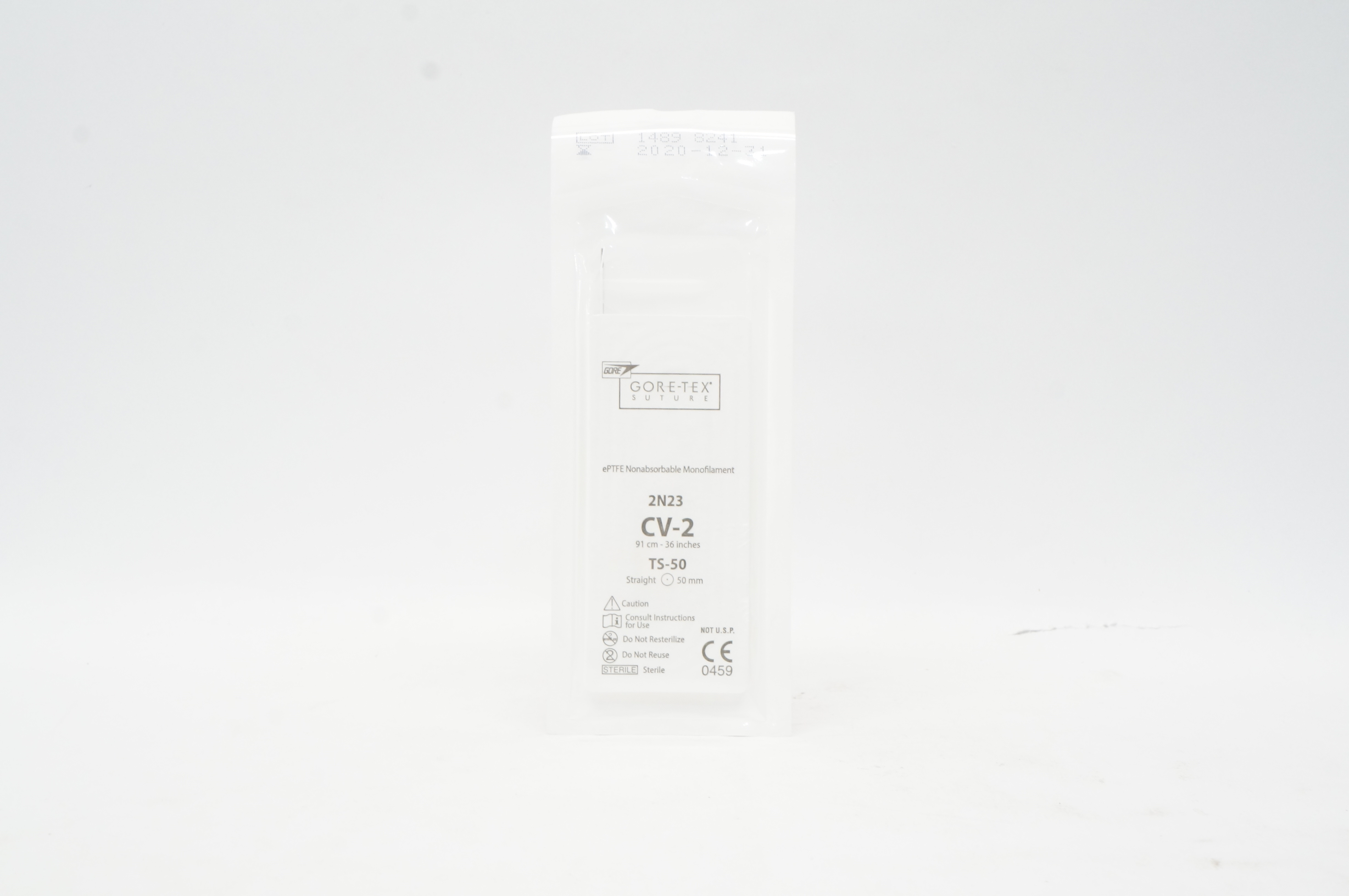 Gore 2N23 CV-2 ePTFE Nonabsorbable Monofilament 91cm 36in TS-50 Straight 50mm(x)