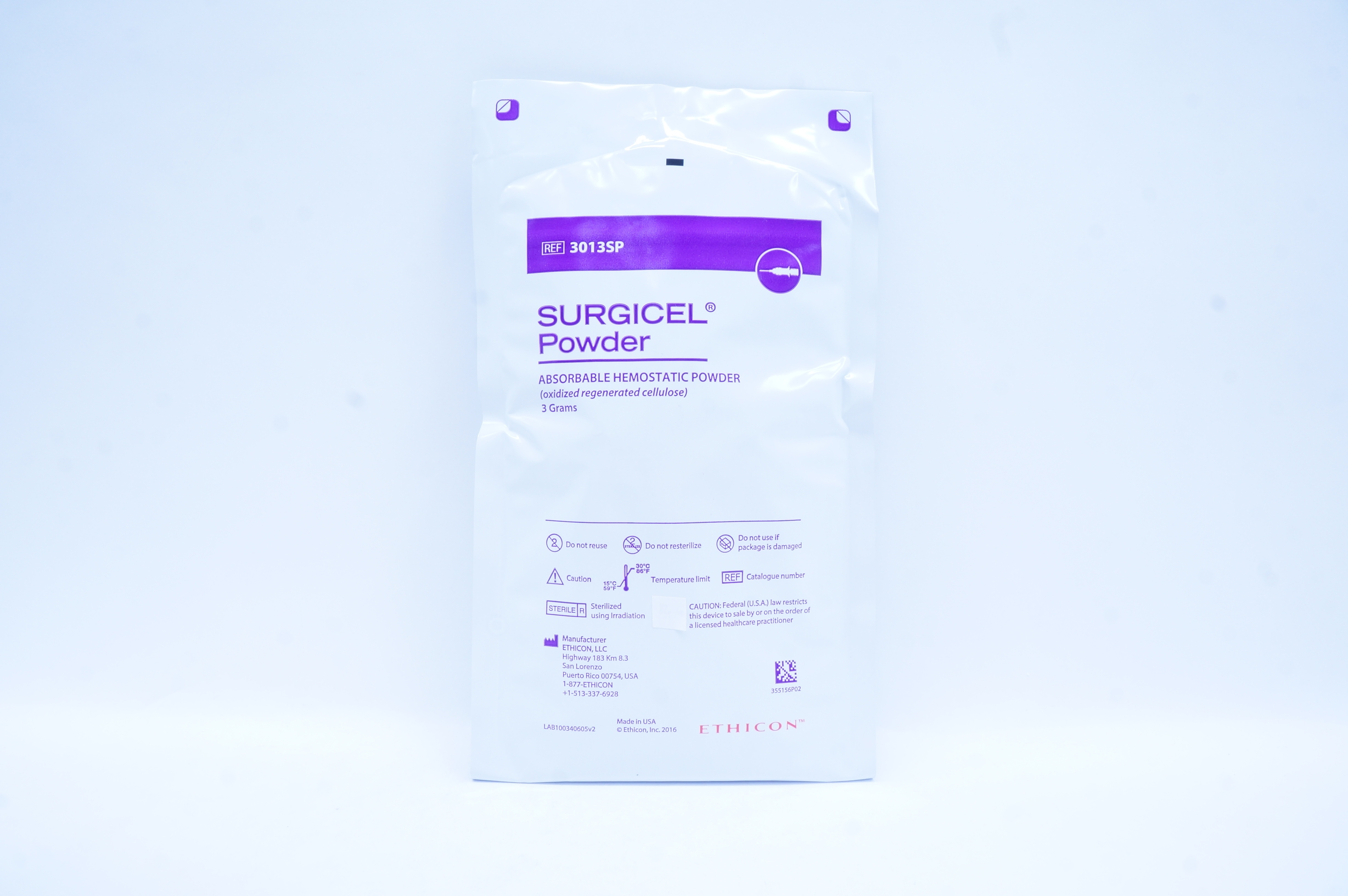 Ethicon 3013SP Surgicel Powder Absorbable Hemostatic Powder 3 Grams (x)